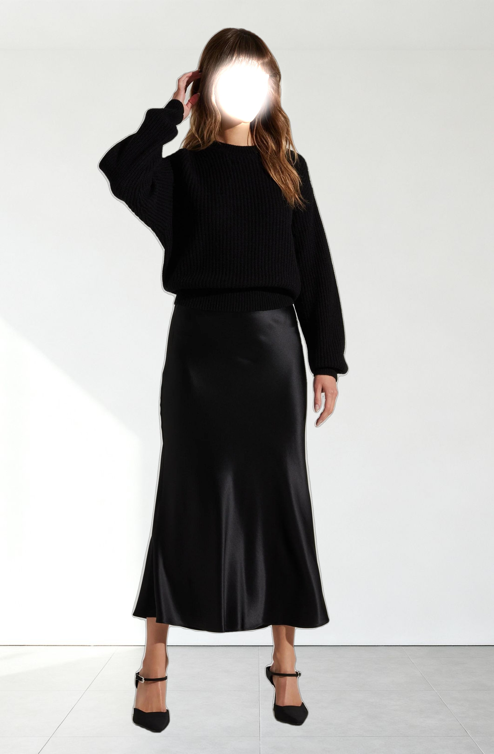 Windey Satin Maxi Skirt