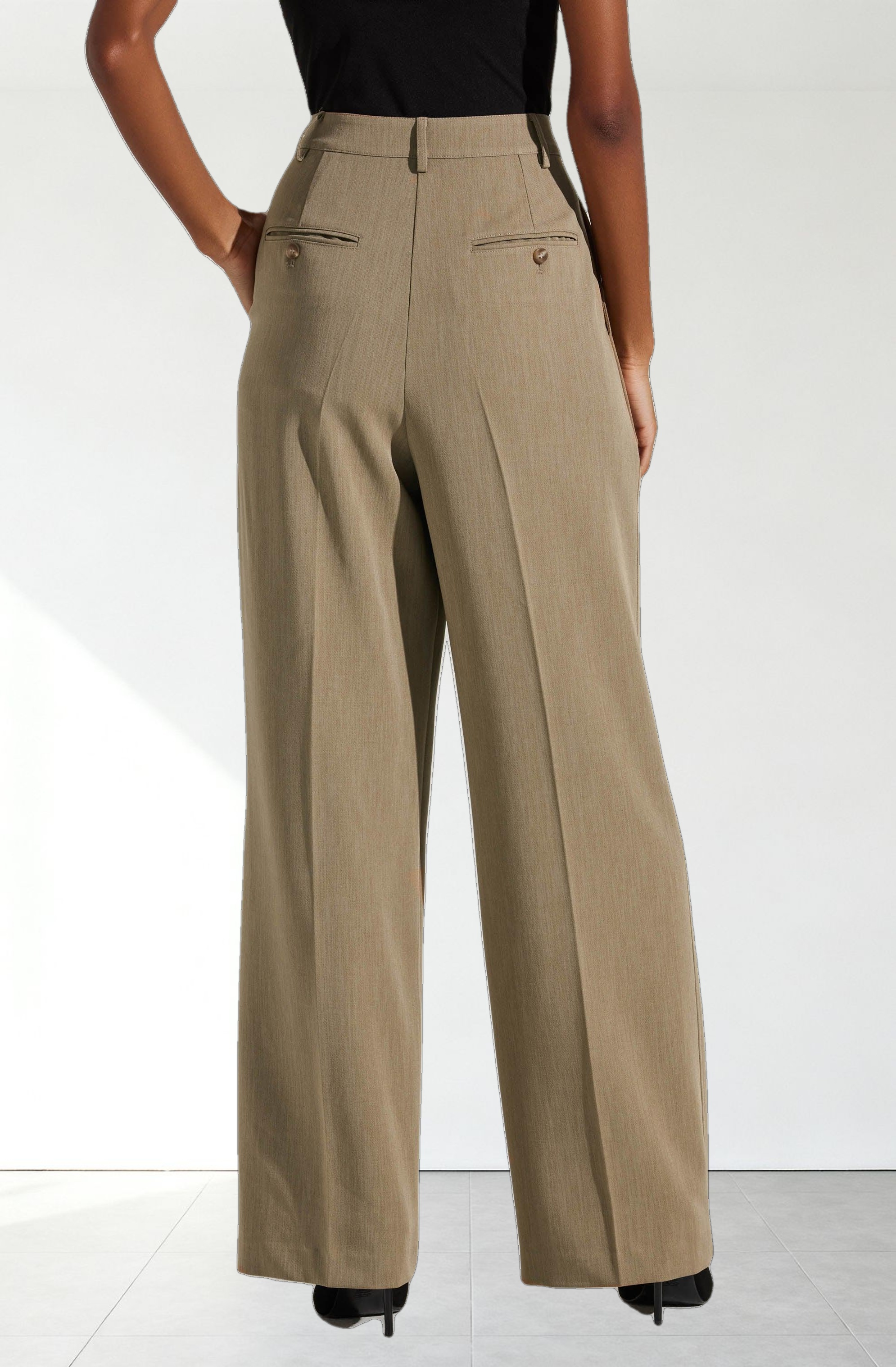Faria High Waisted Trouser Pants