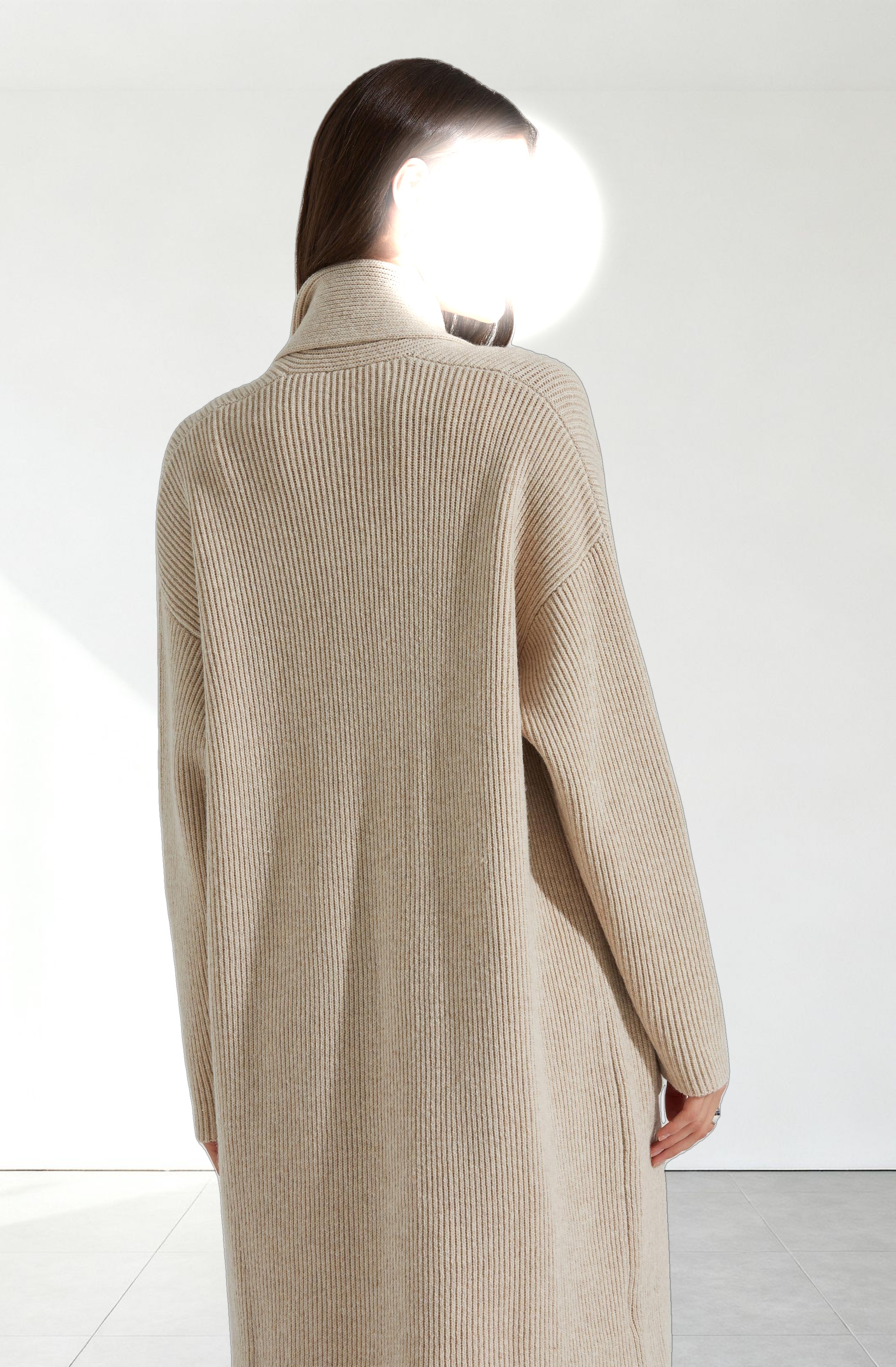 Noemi Ribbed Scarf Cardigan