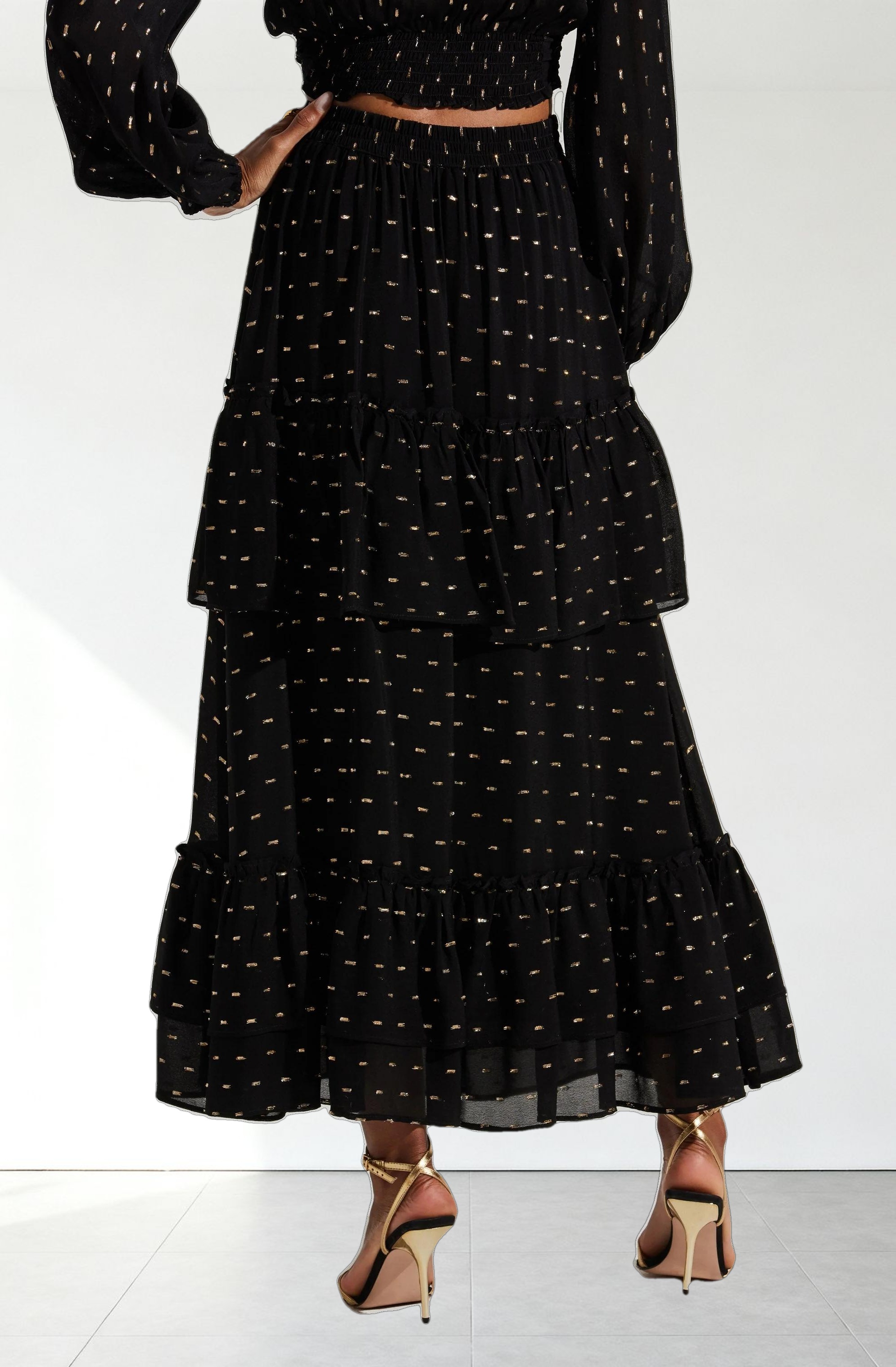Nix Tiered Maxi Skirt