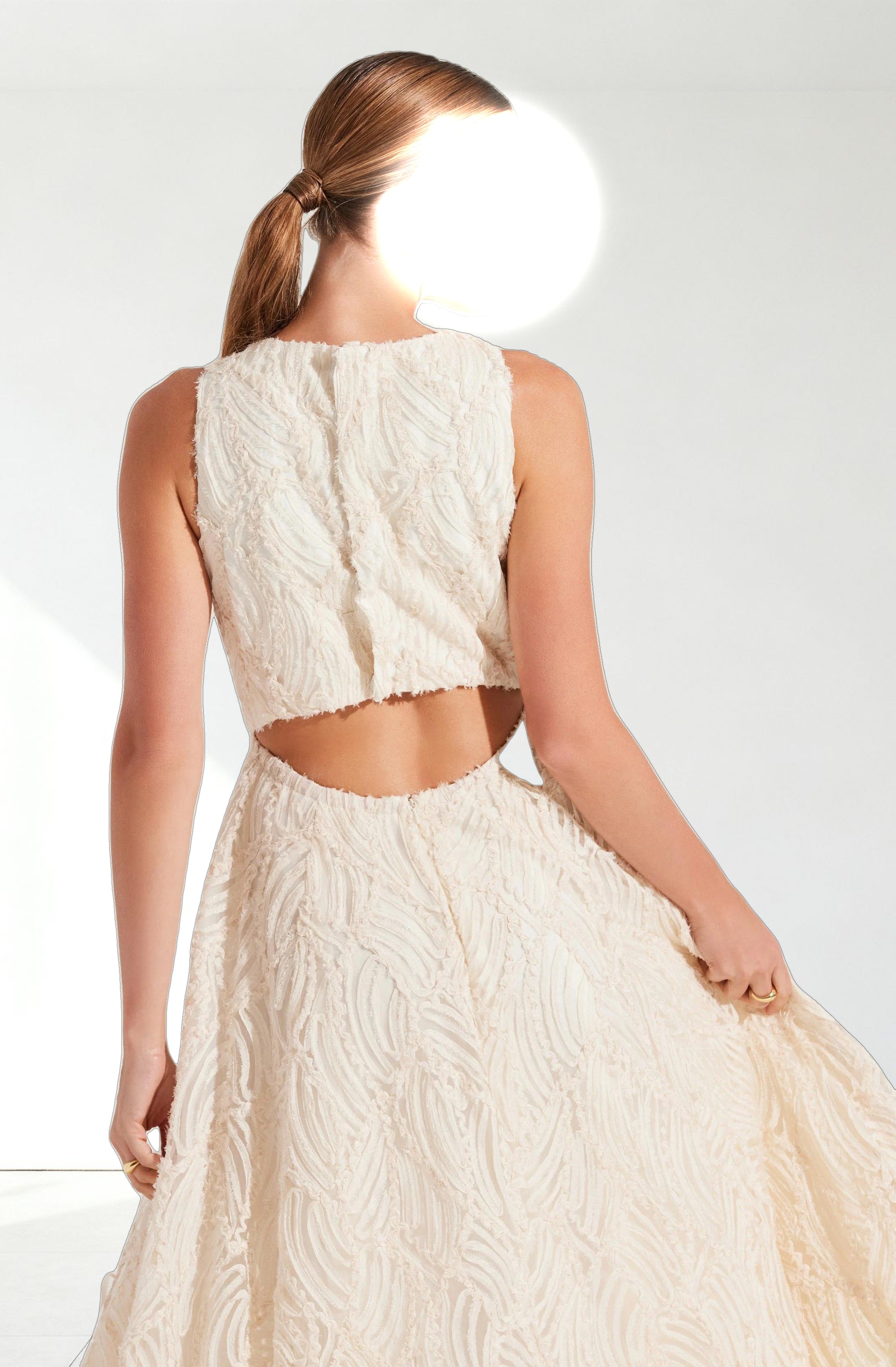 Lillemor 3D Textured Midi Dress