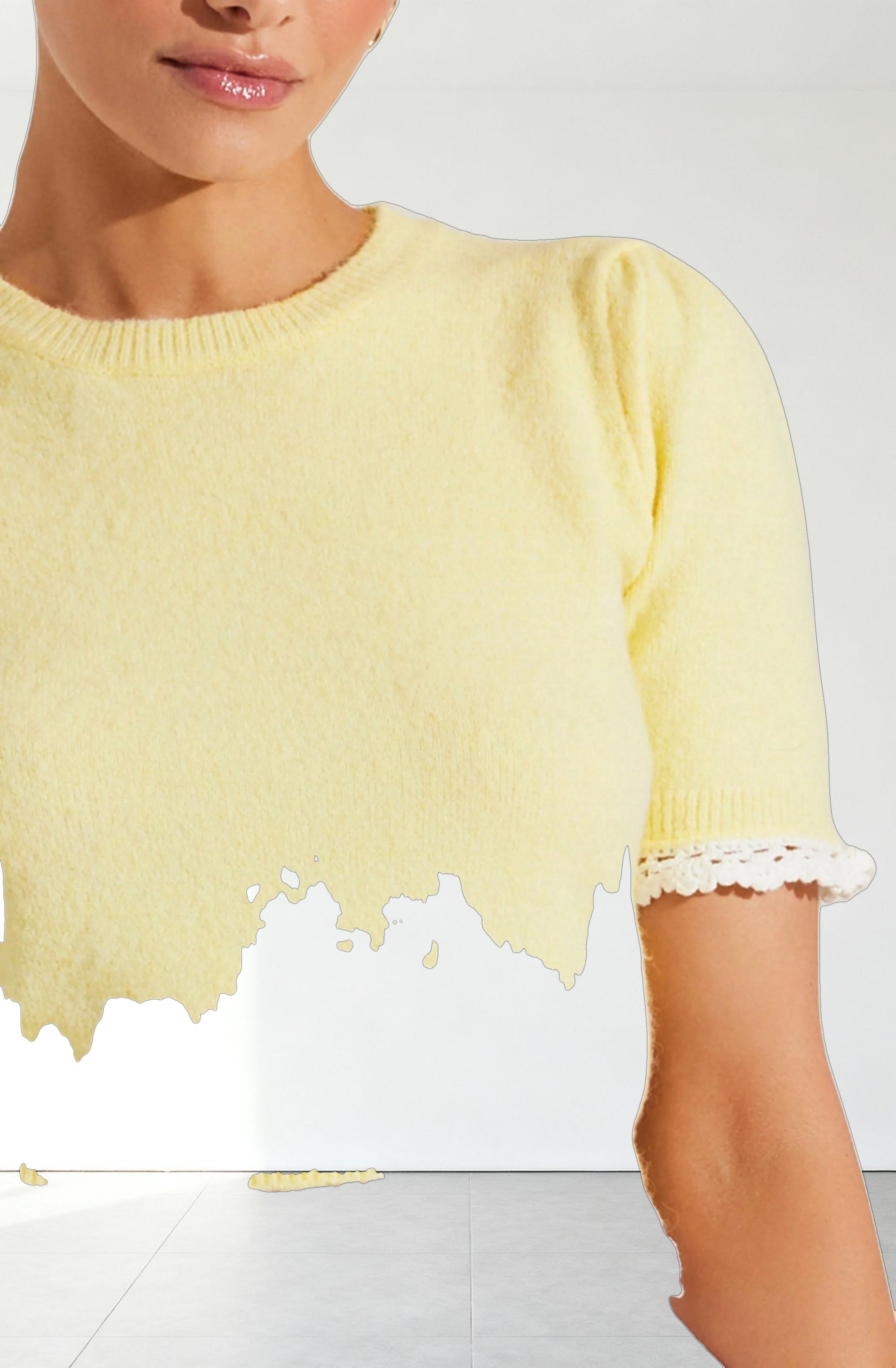 Essy Lace Trim Sweater