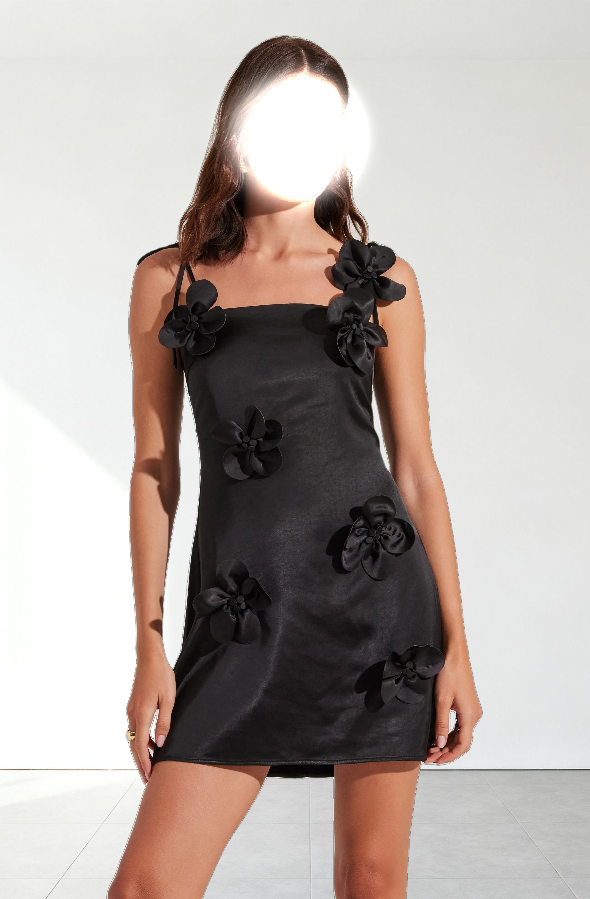 Cerelia 3D Floral Mini Dress