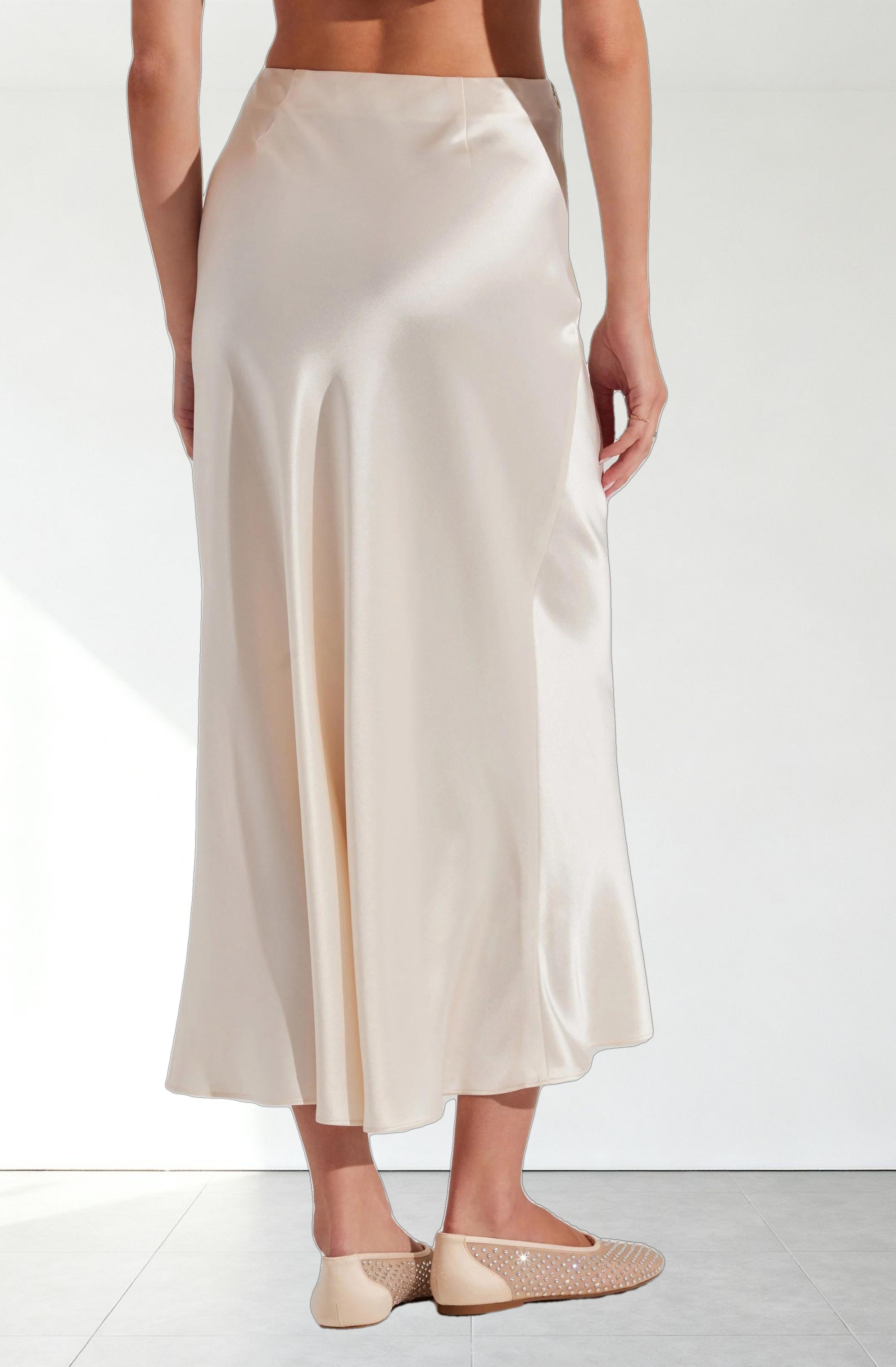 Windey Satin Maxi Skirt