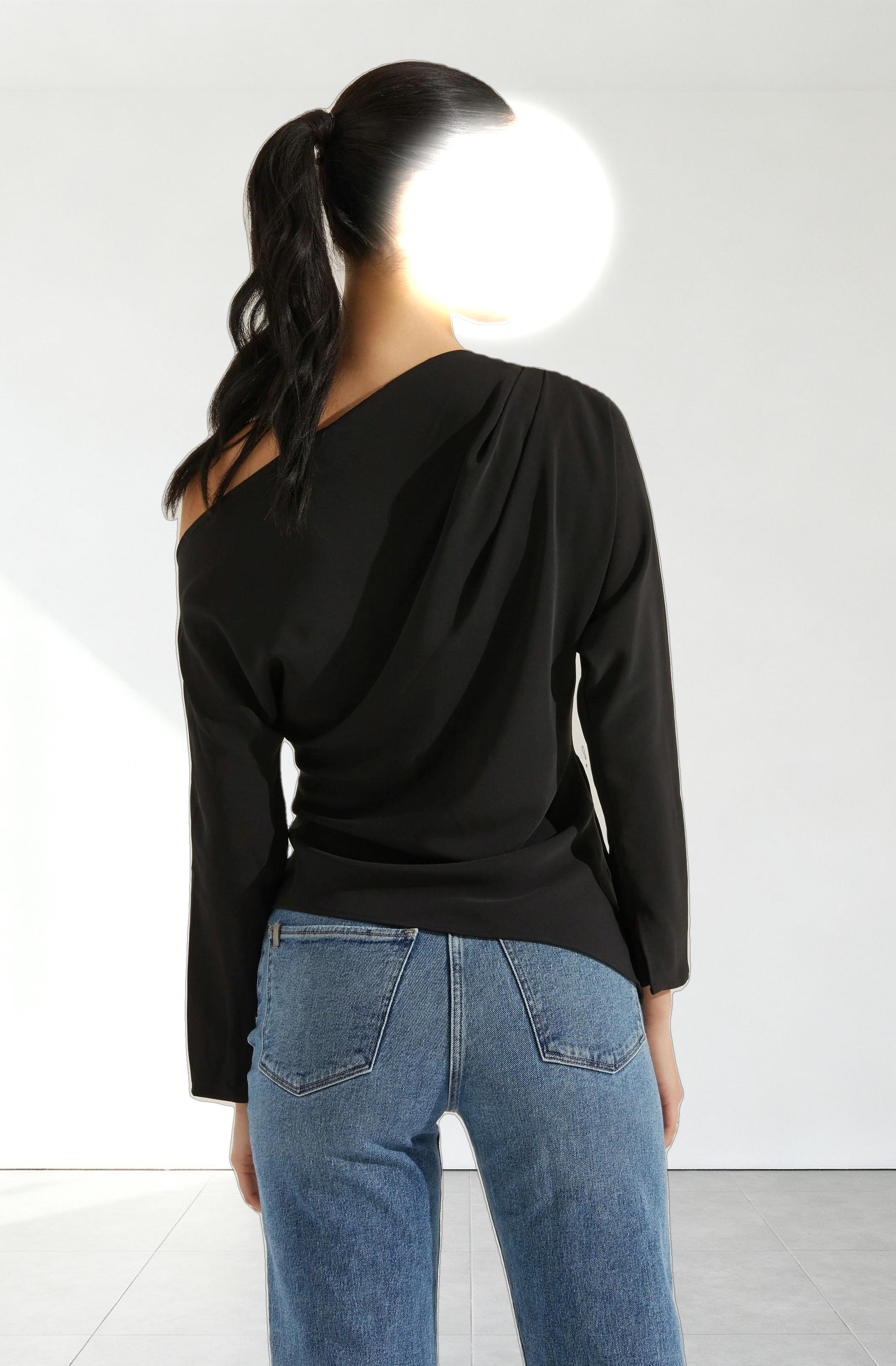Orlia Off Shoulder Asymmetric Top