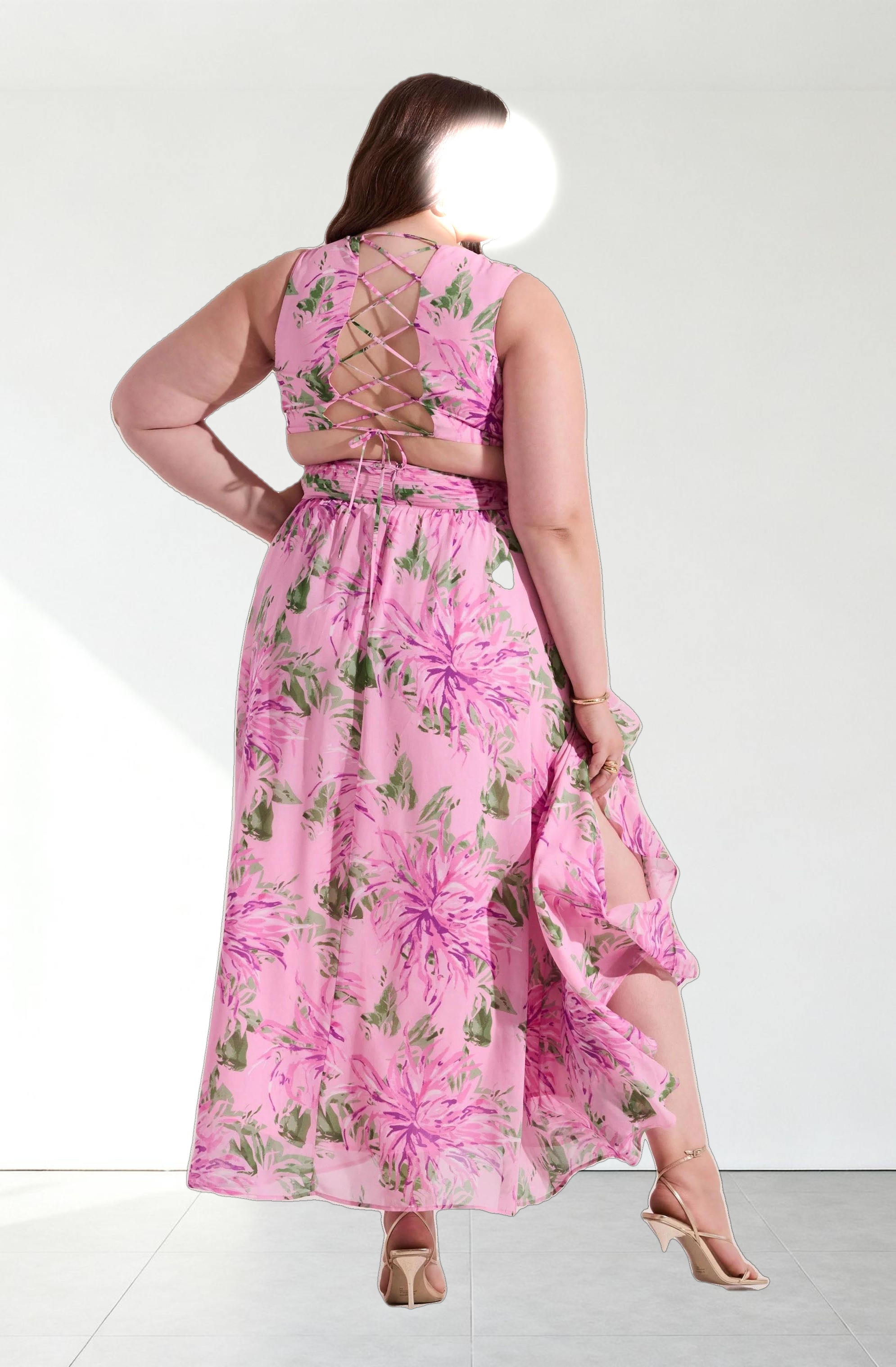 Noya Floral Cutout Maxi Dress