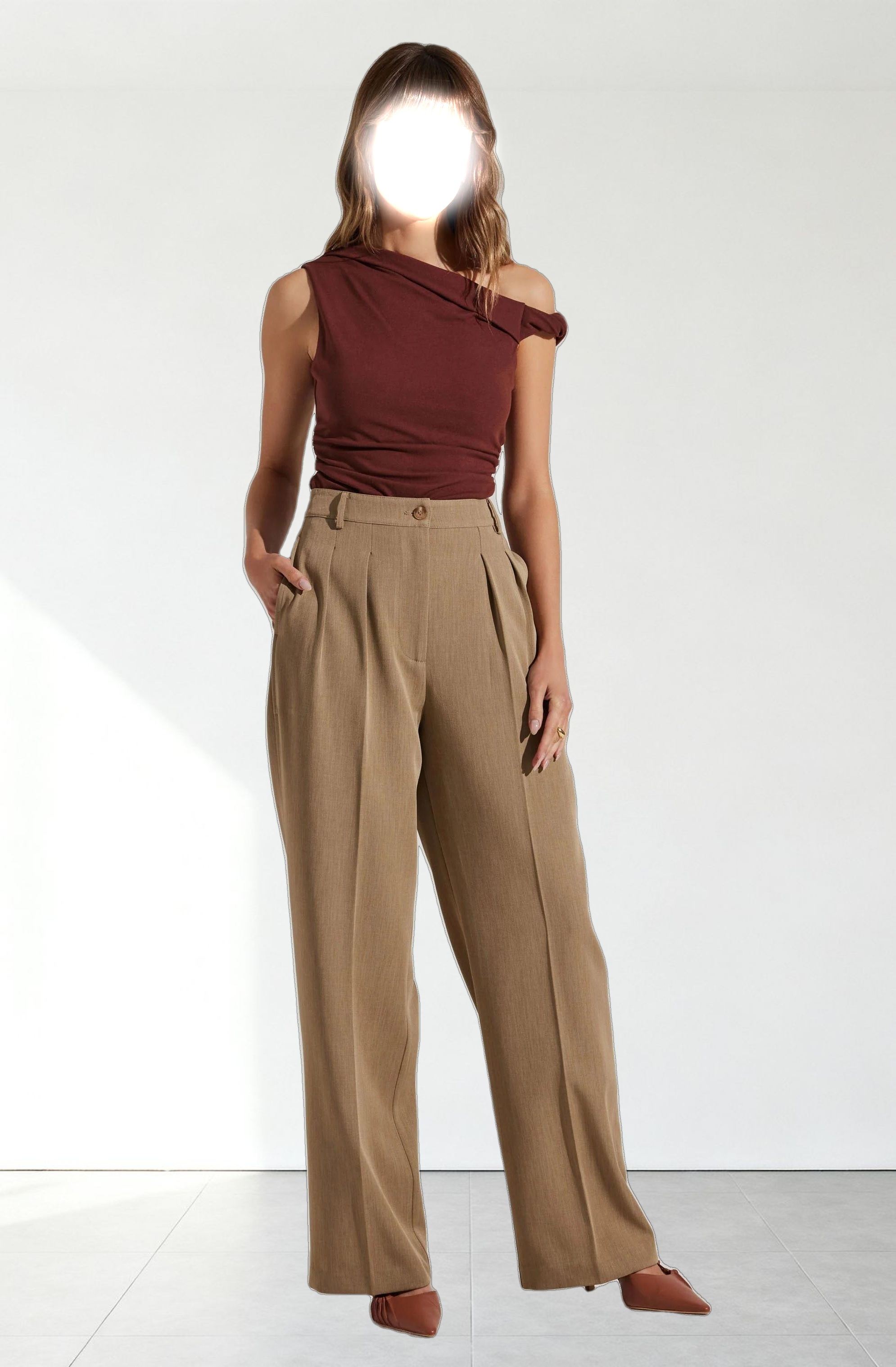 Zivon Asymmetrical Sleeveless Top