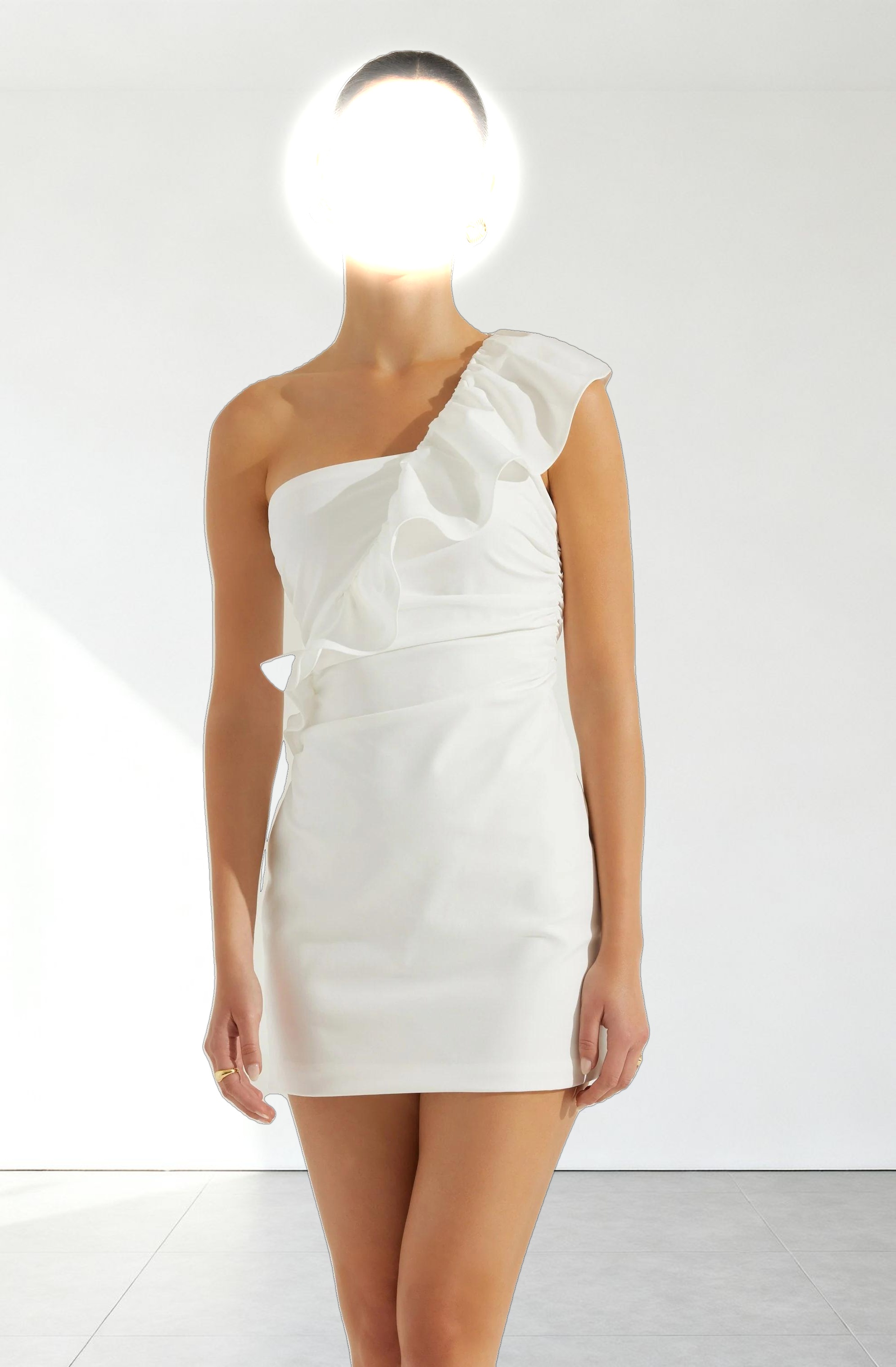 Camilla Ruffle One Shoulder Dress