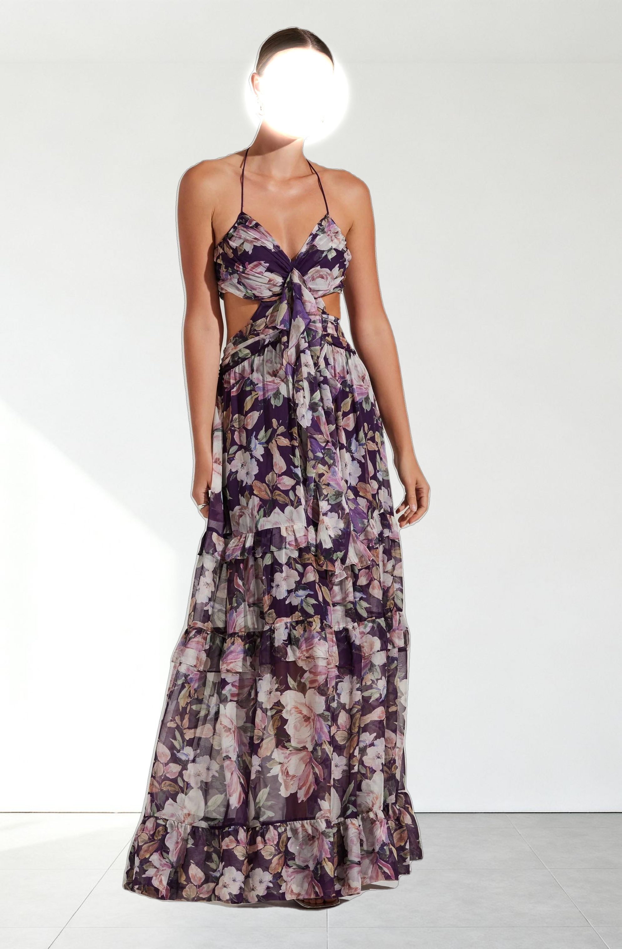Kitsune Floral Maxi Dress