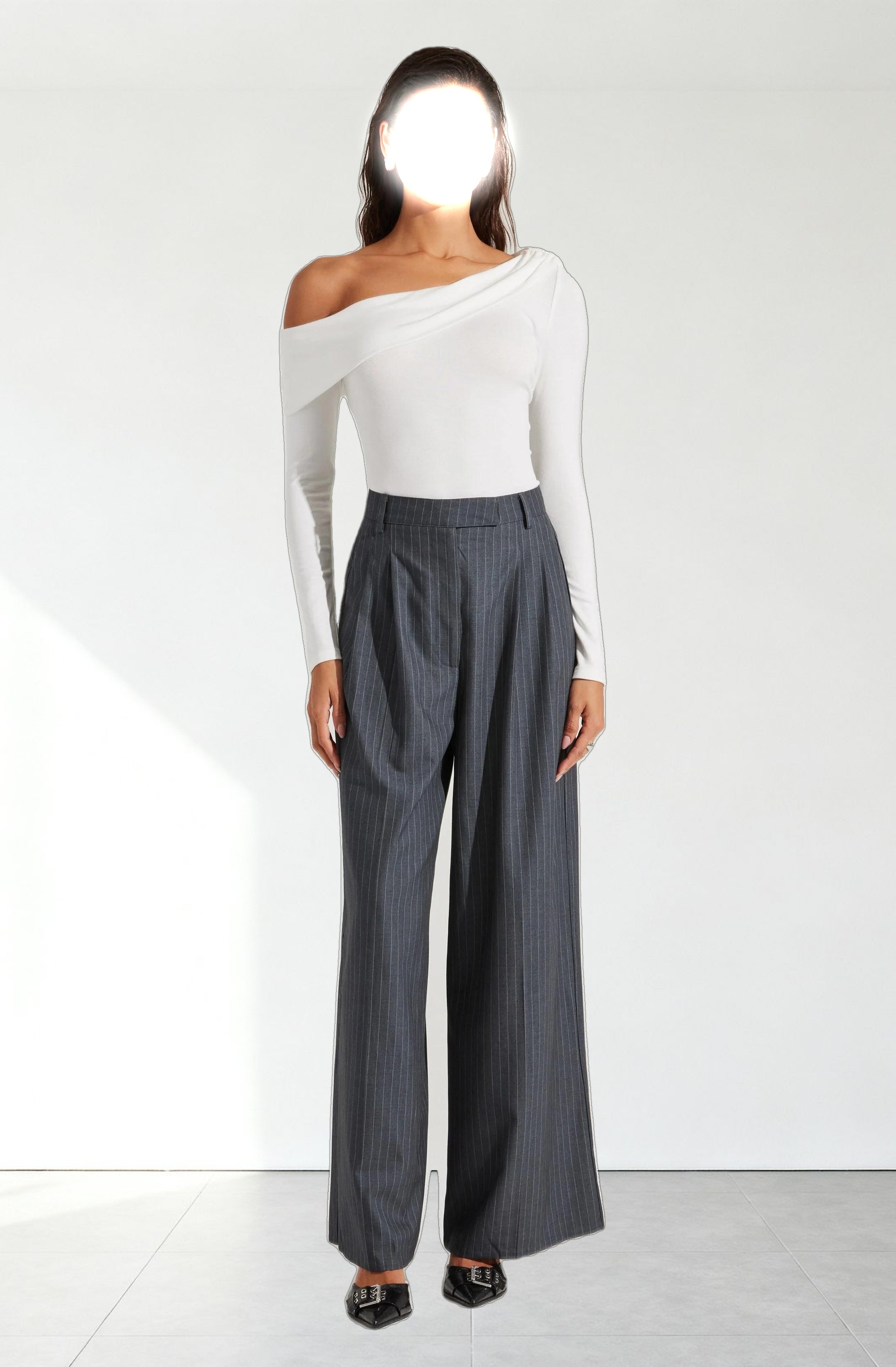 Draped Off Shoulder Top