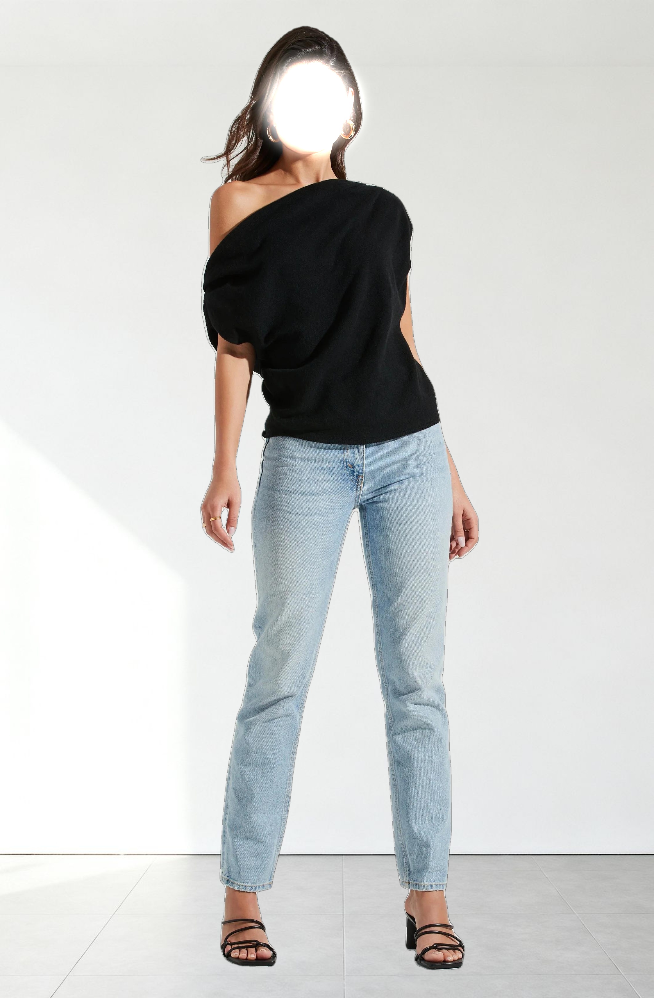 Devin Sleeveless One Shoulder Sweater