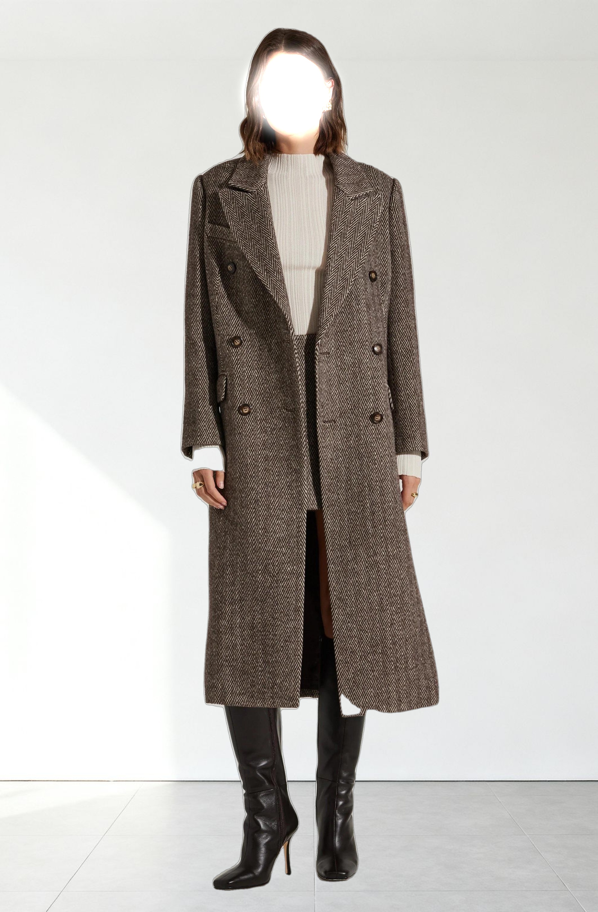 Morana Herringbone Coat