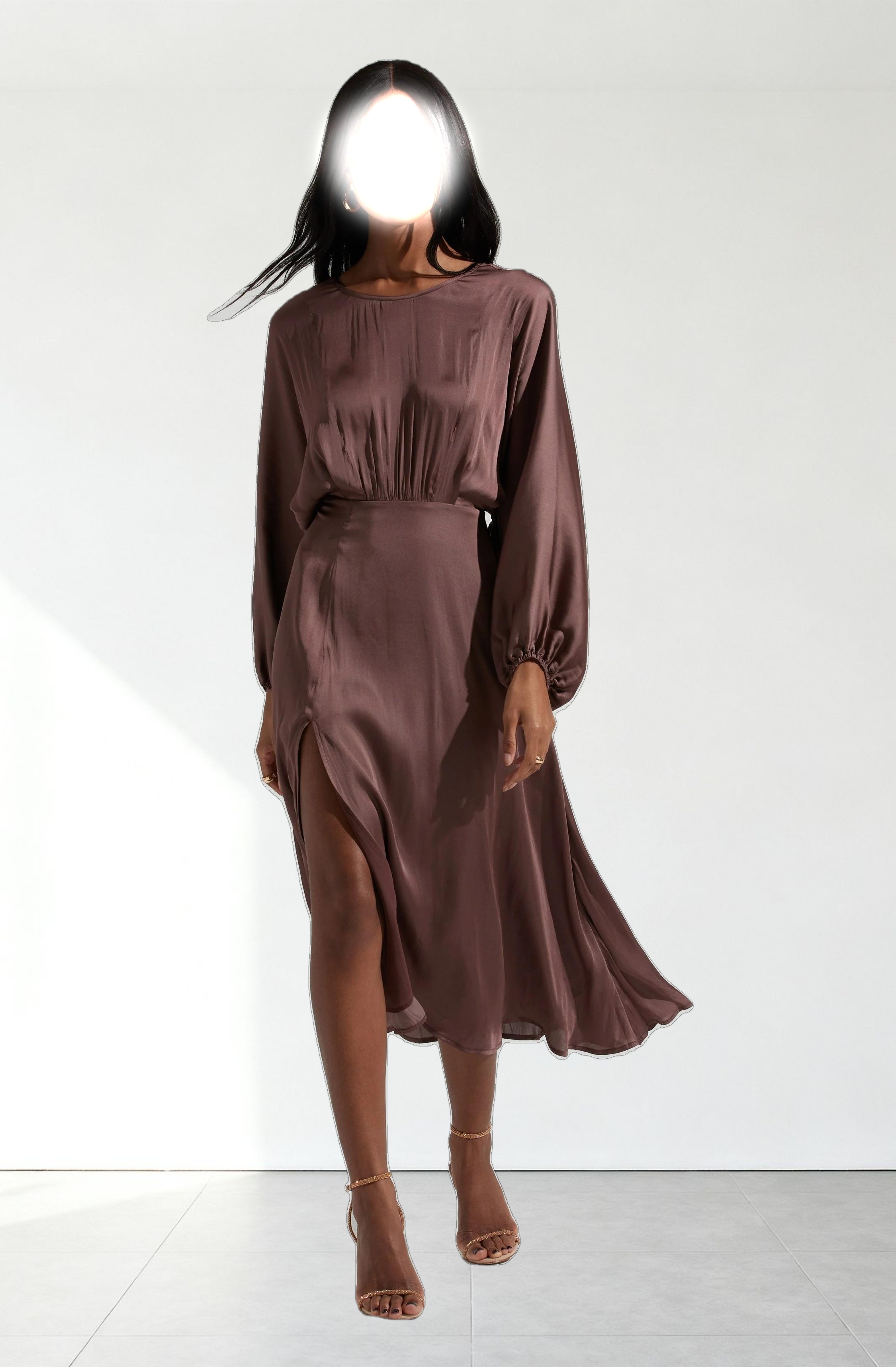 Marin Dolman Sleeve Midi Dress