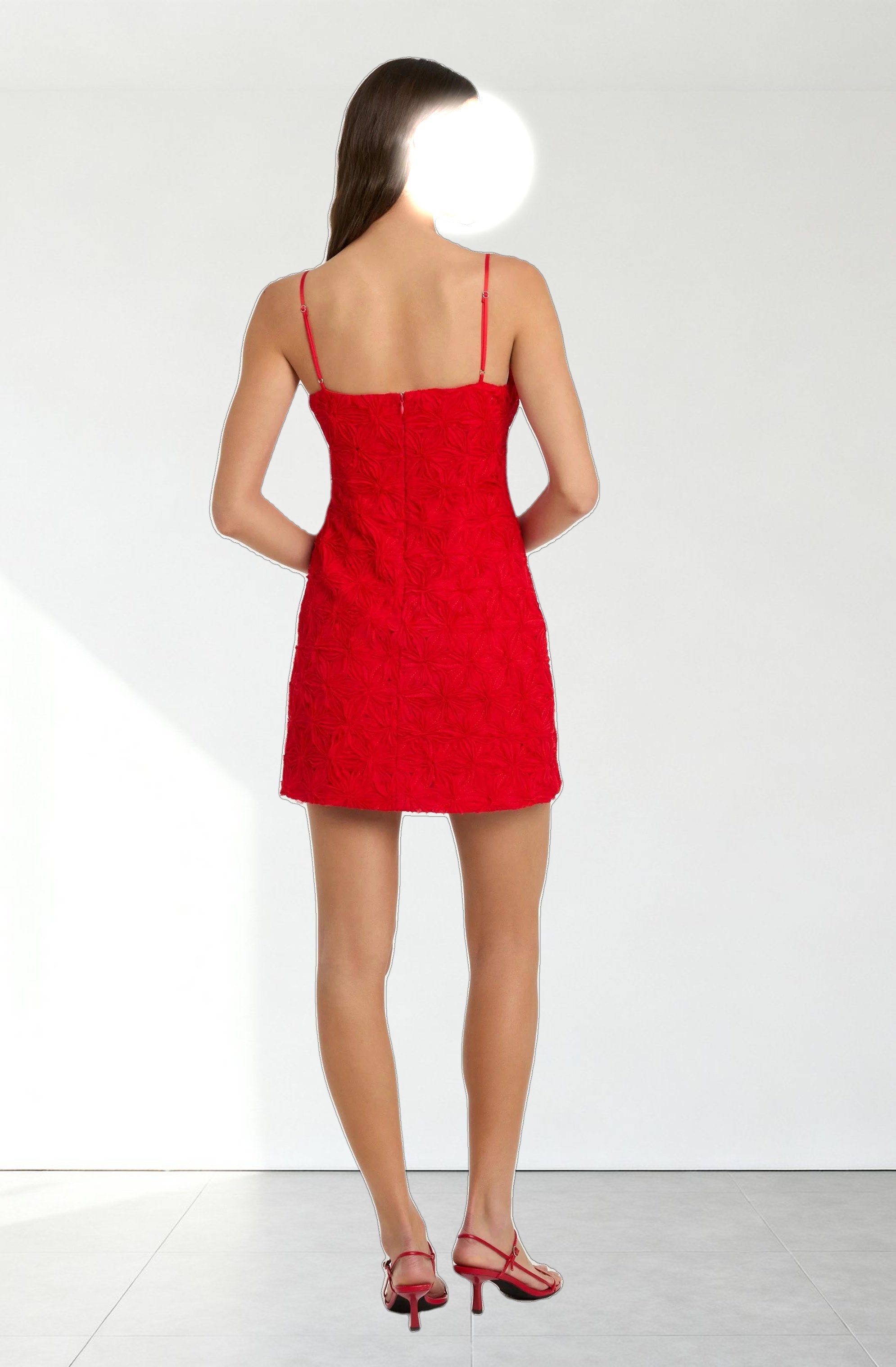 3D Floral Mini Dress