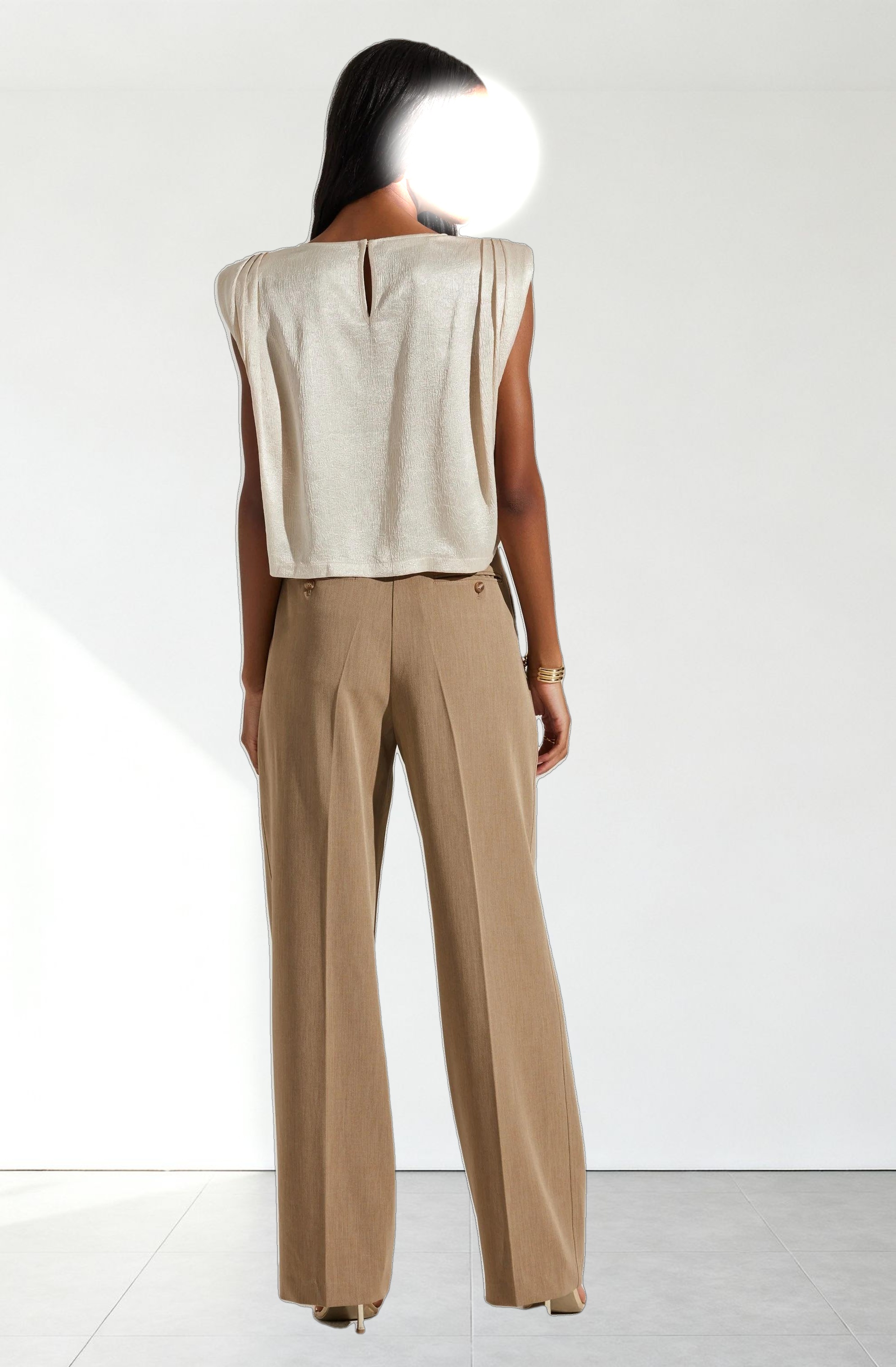 Isola Boxy Shoulder Pad Top