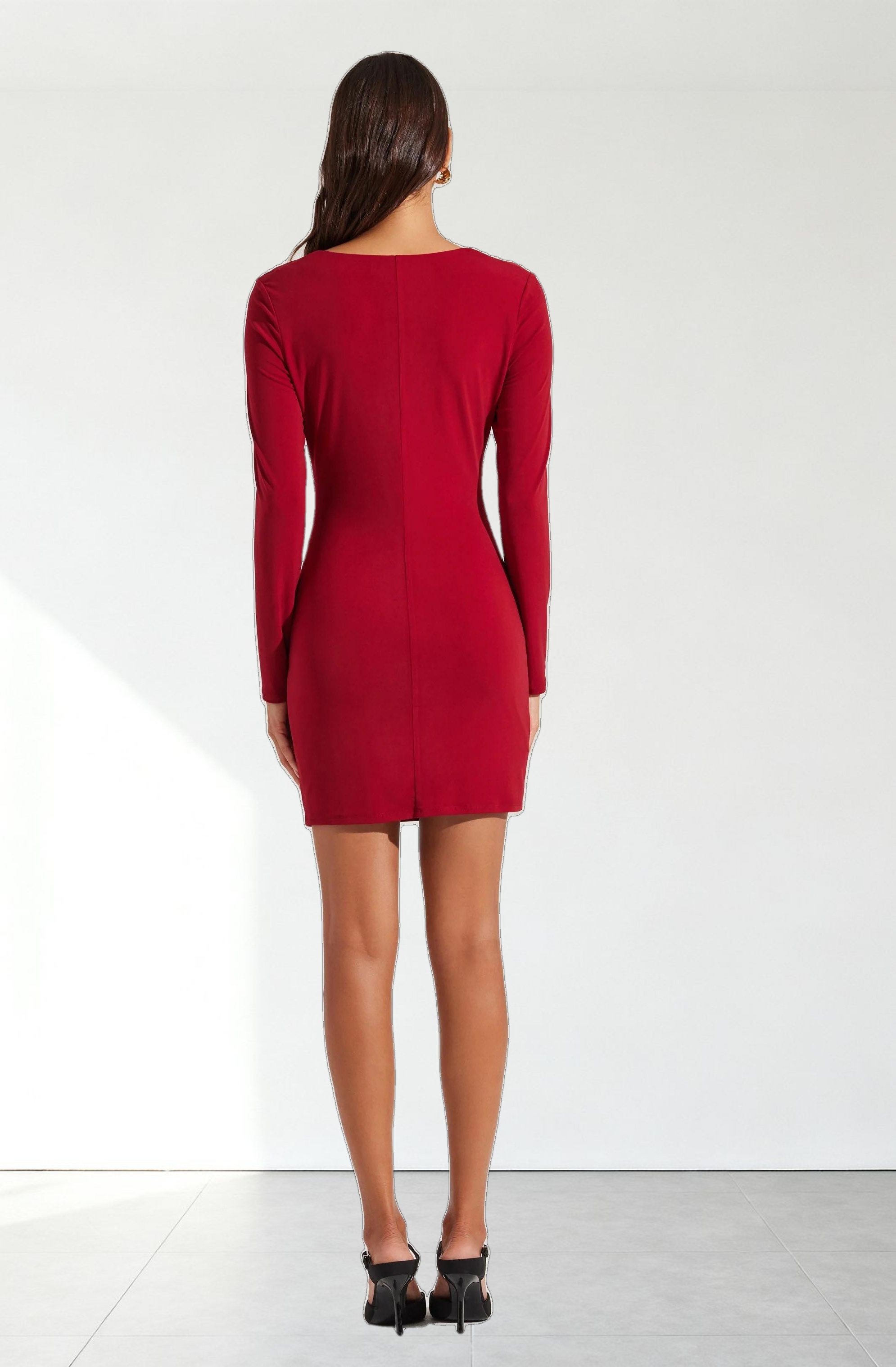 Cowl Neck Mini Dress