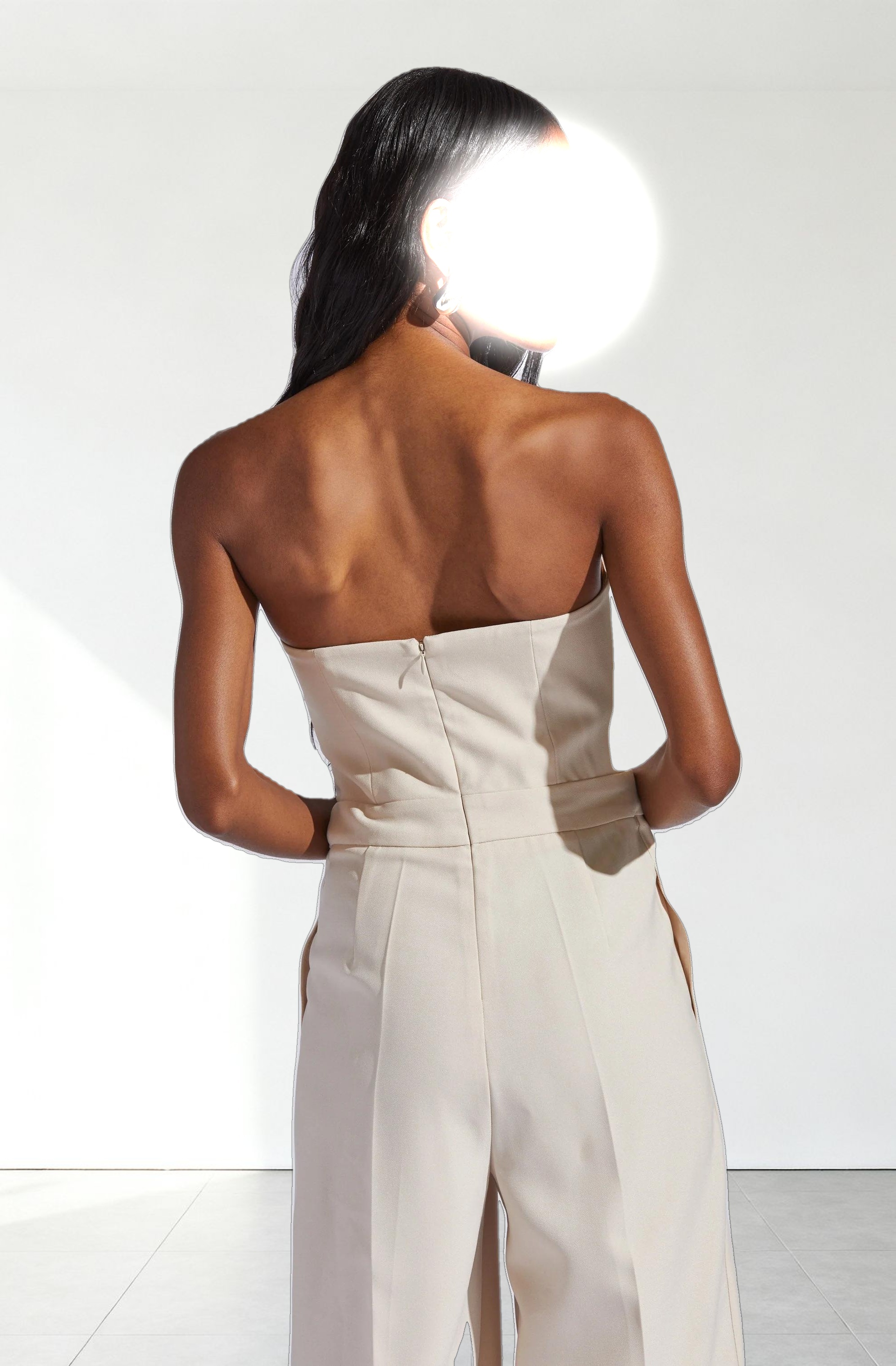 Bryony Tailored Pleat Belted Jumpsuit