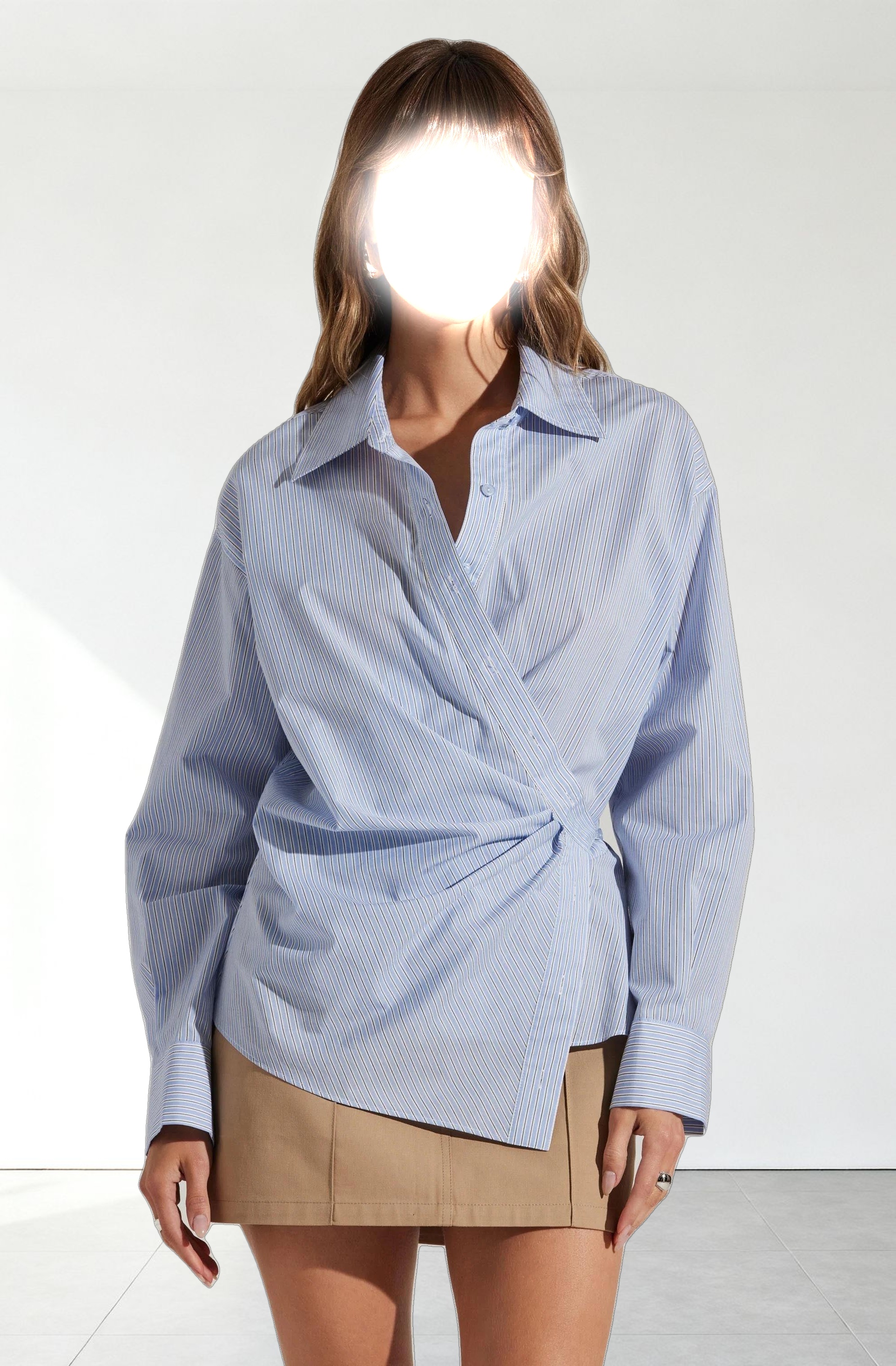 Flykra Asymmetrical Wrap Shirt