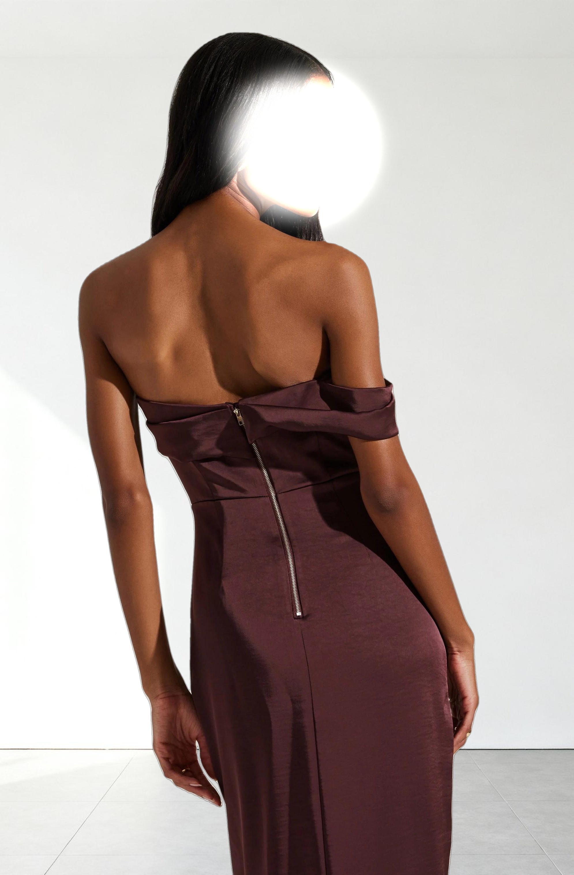 Gwyneria Off Shoulder Midi Dress