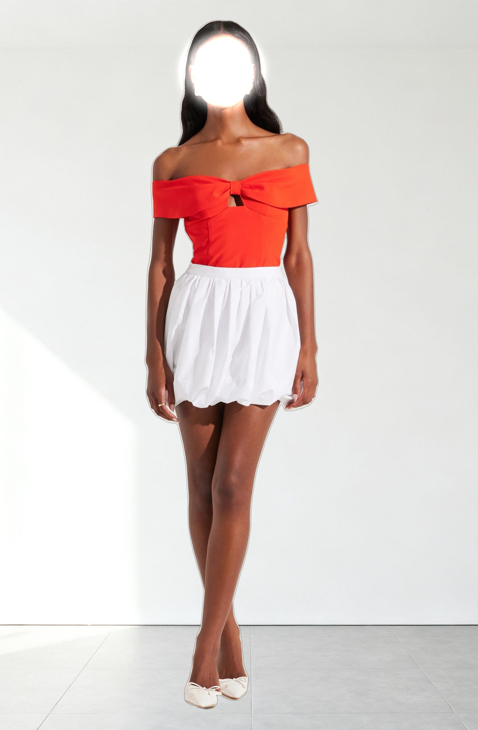 Telayna Off Shoulder Bow Top