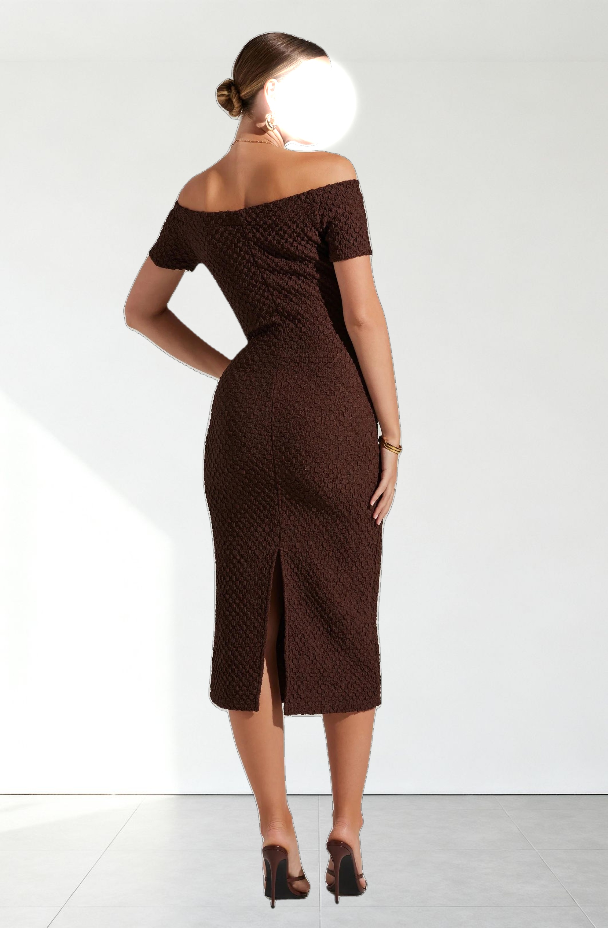 Promise Off Shoulder Midi Dress