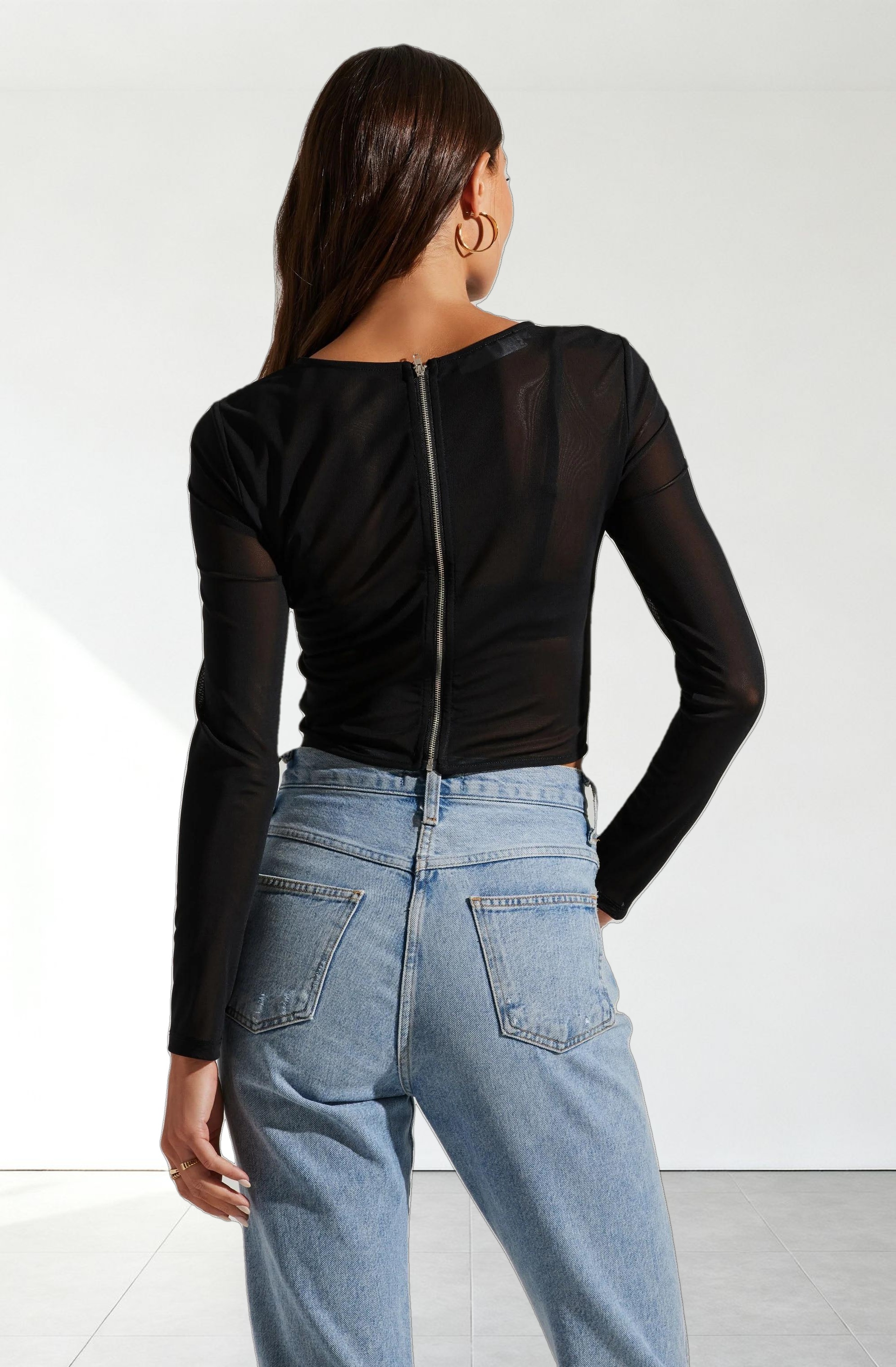 Kezia Corset Long Sleeve Top