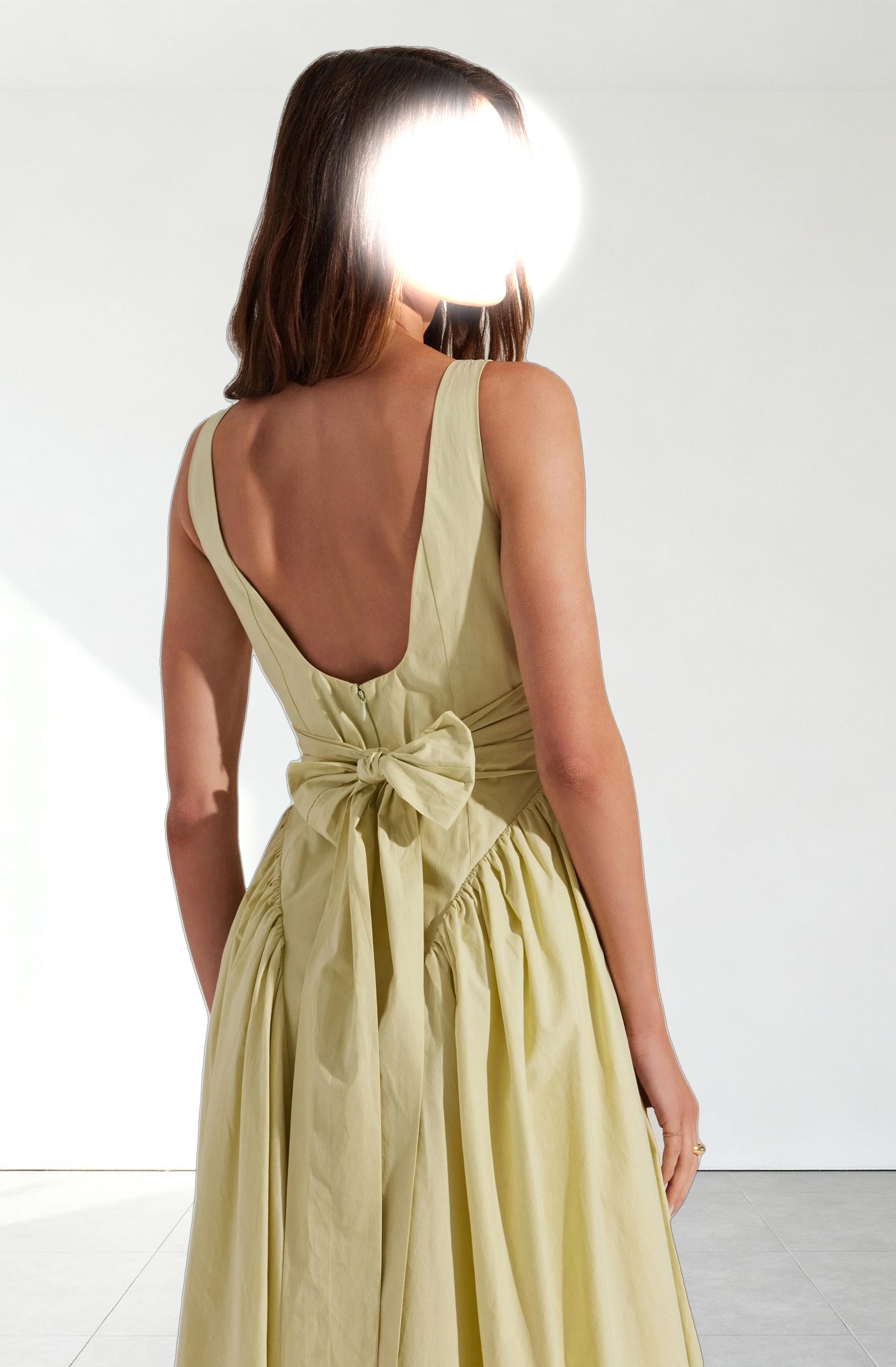 Vinya Poplin Drop Waist Dress