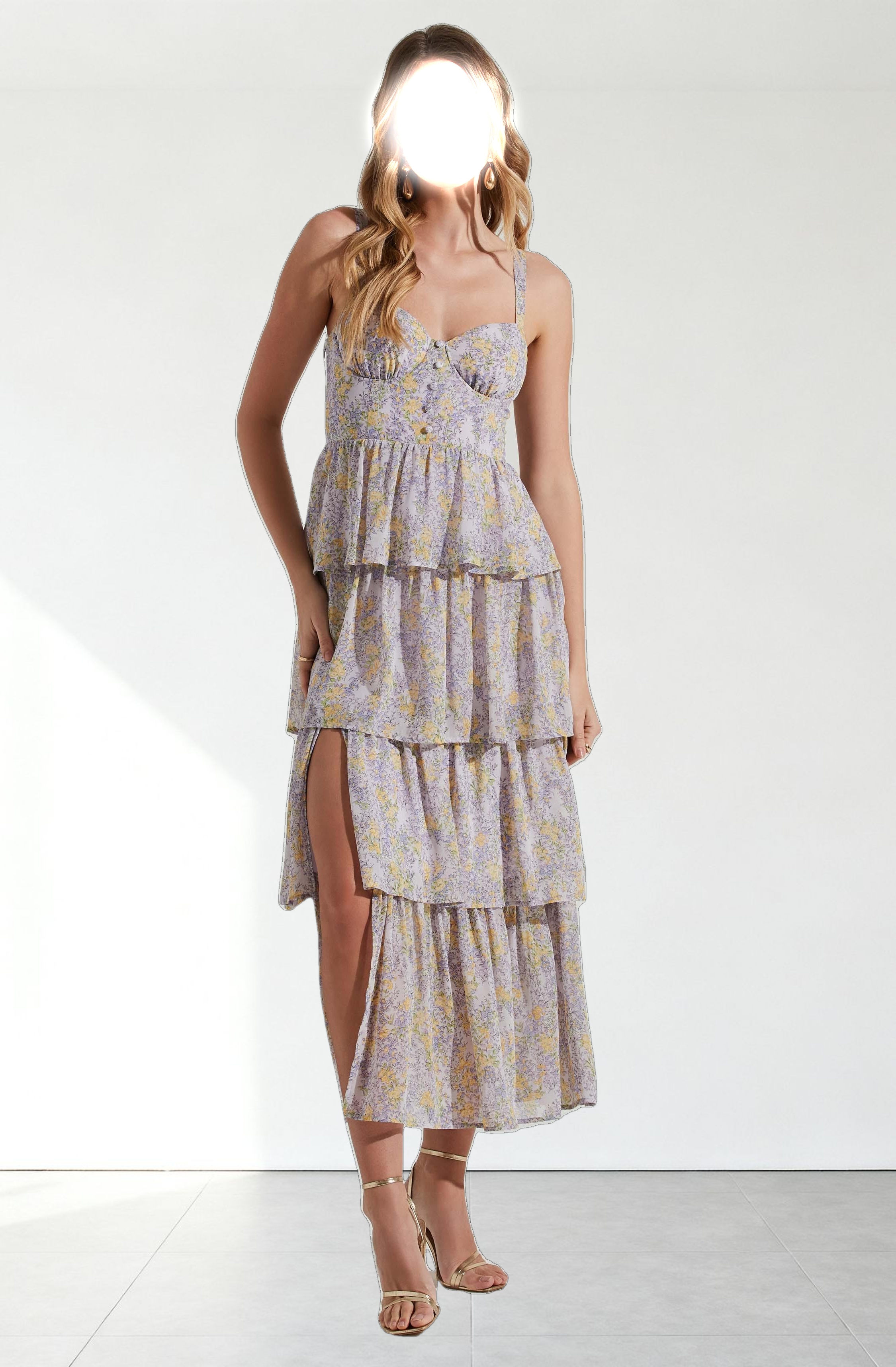 Midsummer Floral Tiered Maxi Dress