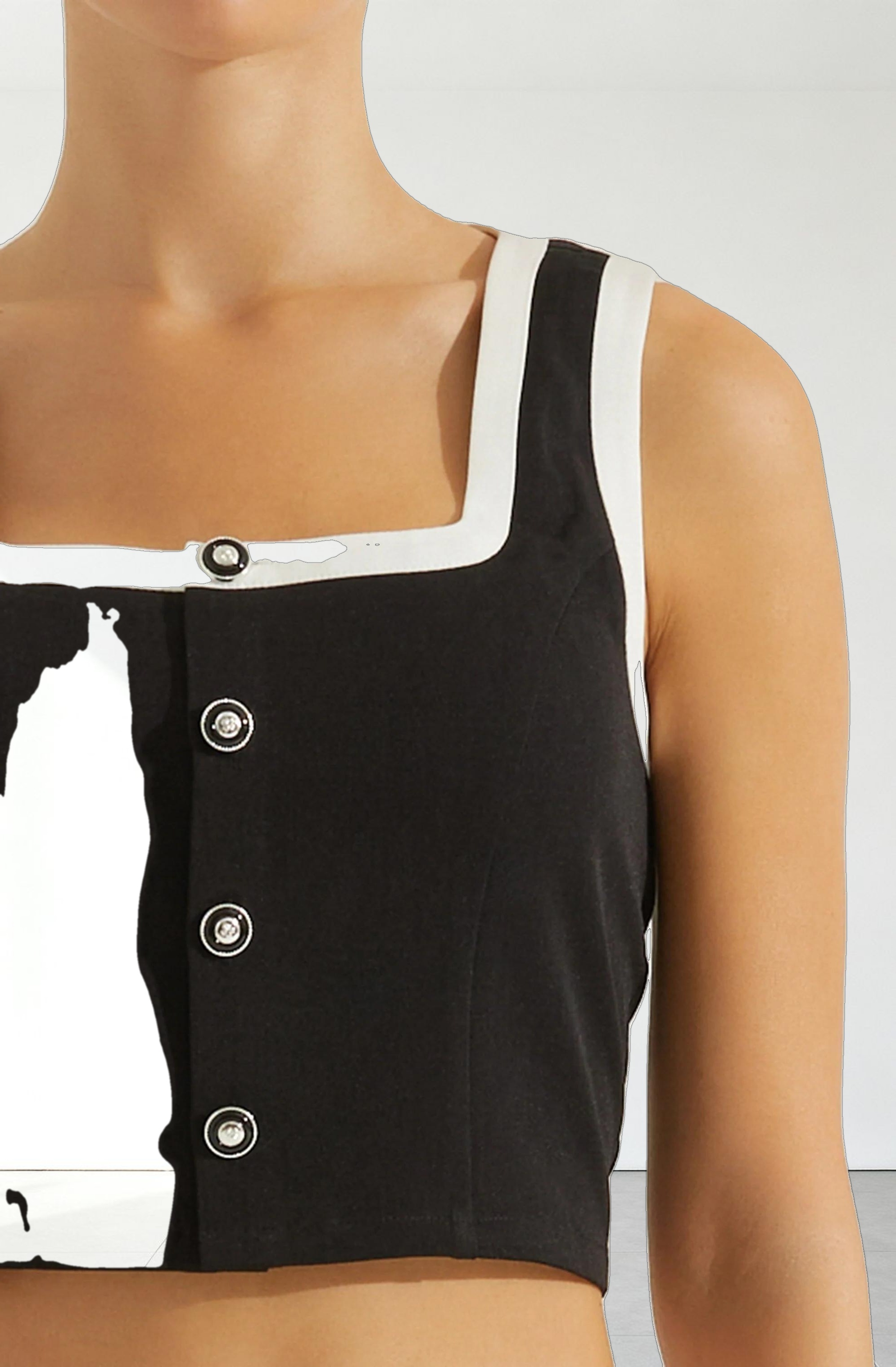 Rory Contrast Trim Top