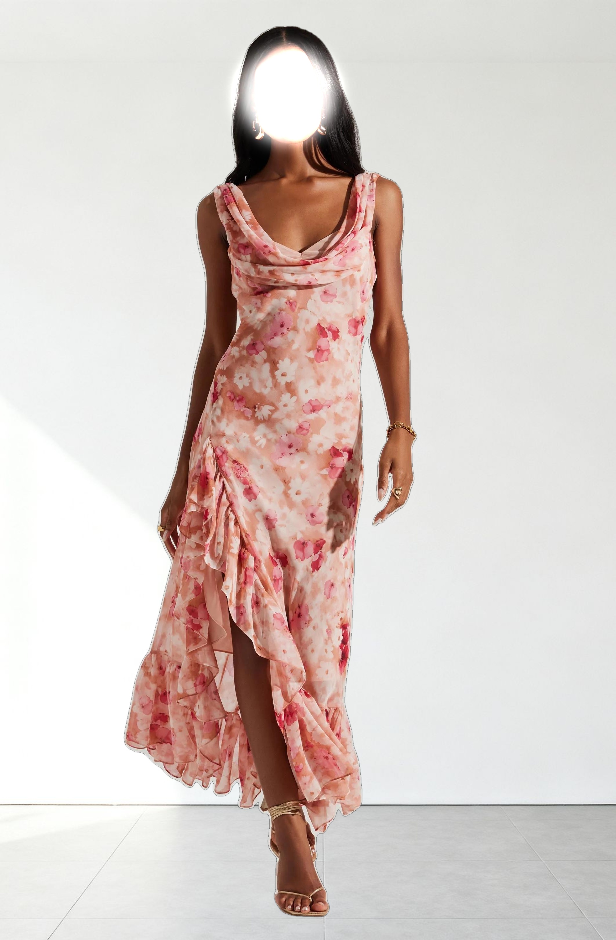 Cecilia Cowl Neck Maxi Dress