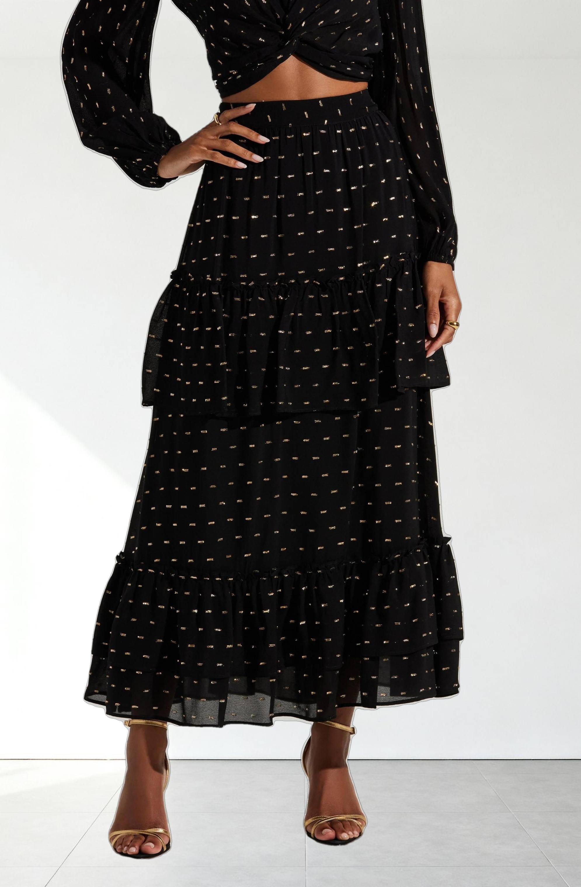 Nix Tiered Maxi Skirt