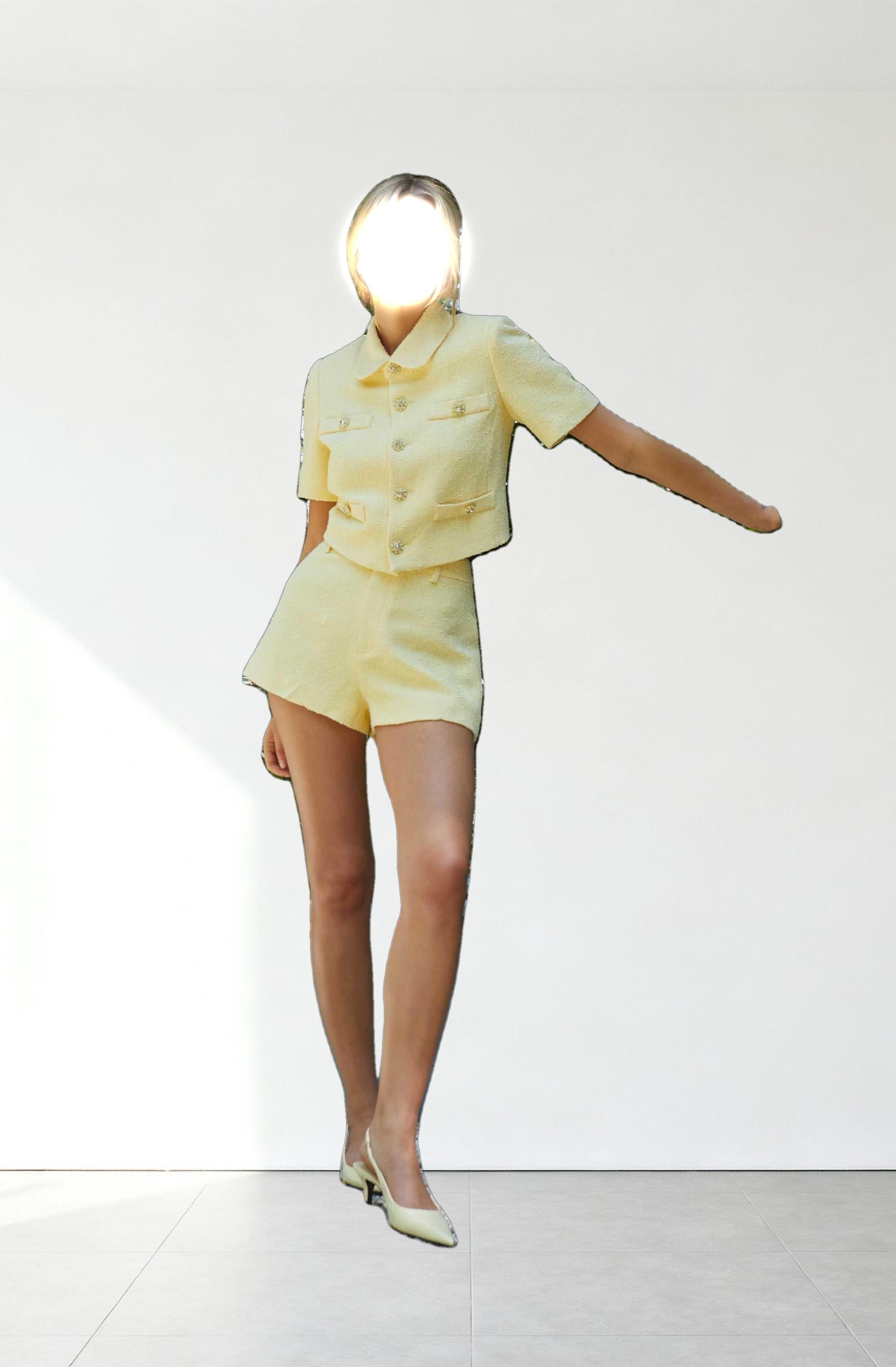 Eaton Tweed Mini Shorts