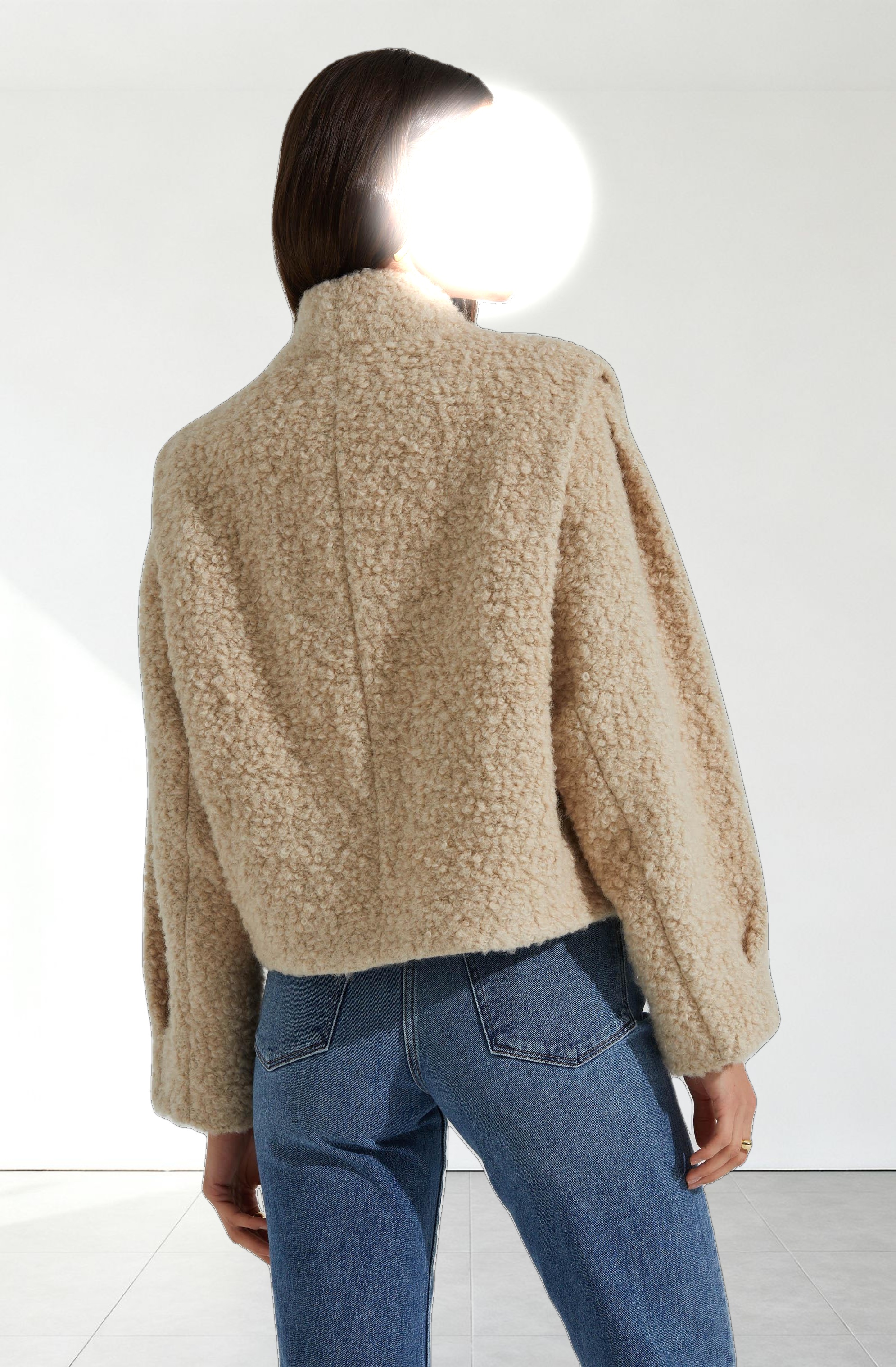 Nona Boxy Collarless Jacket