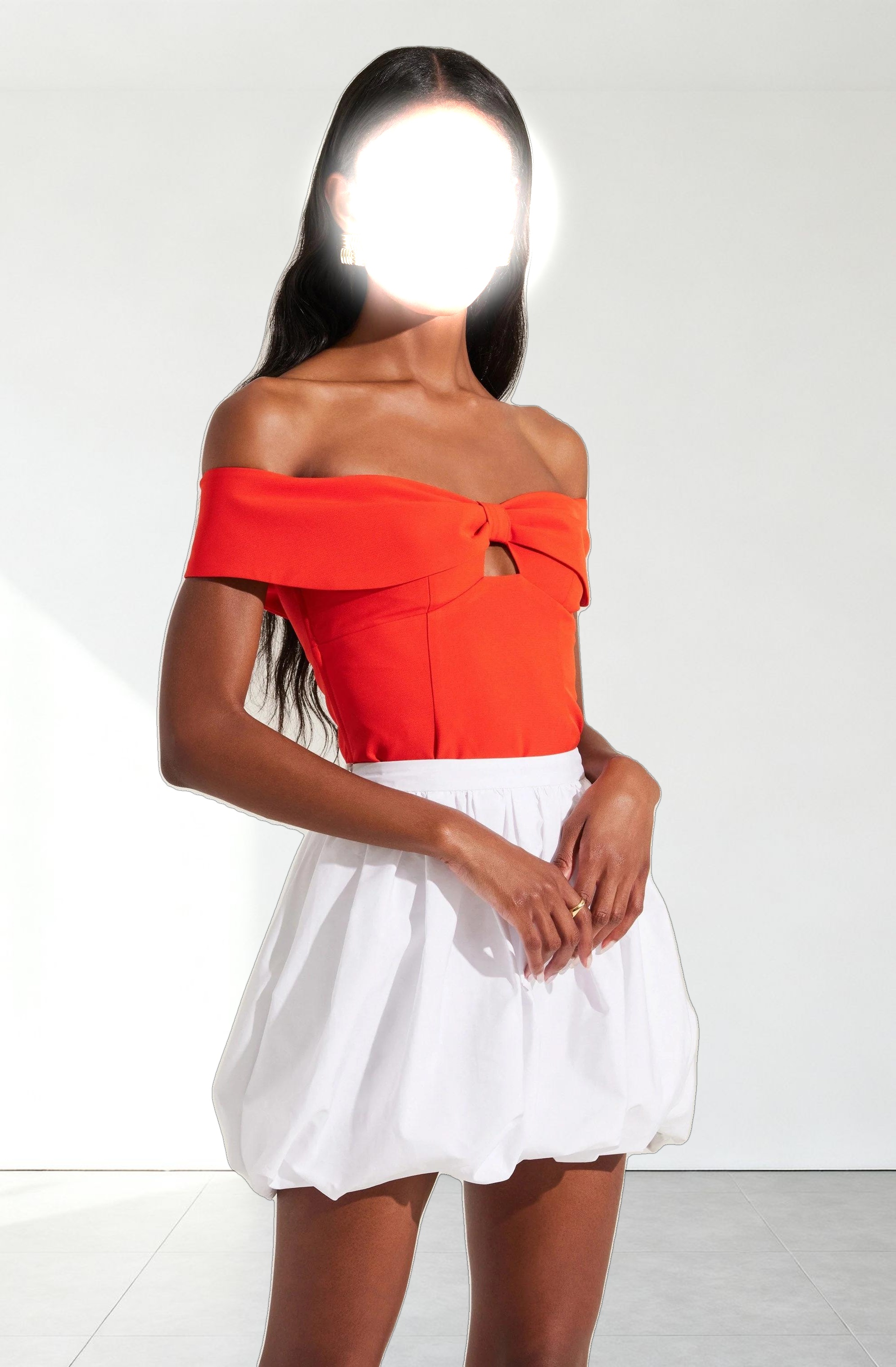 Telayna Off Shoulder Bow Top