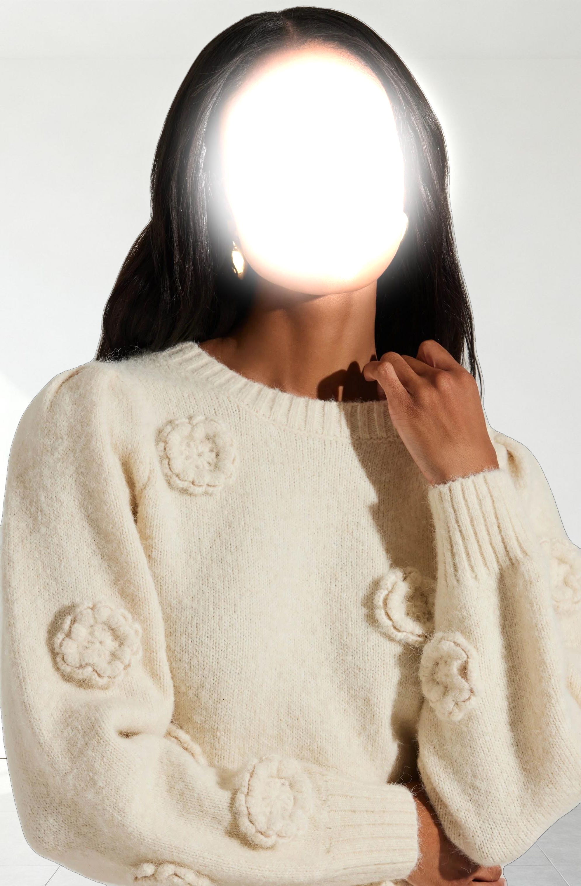 Wilessa 3D Floral Sweater