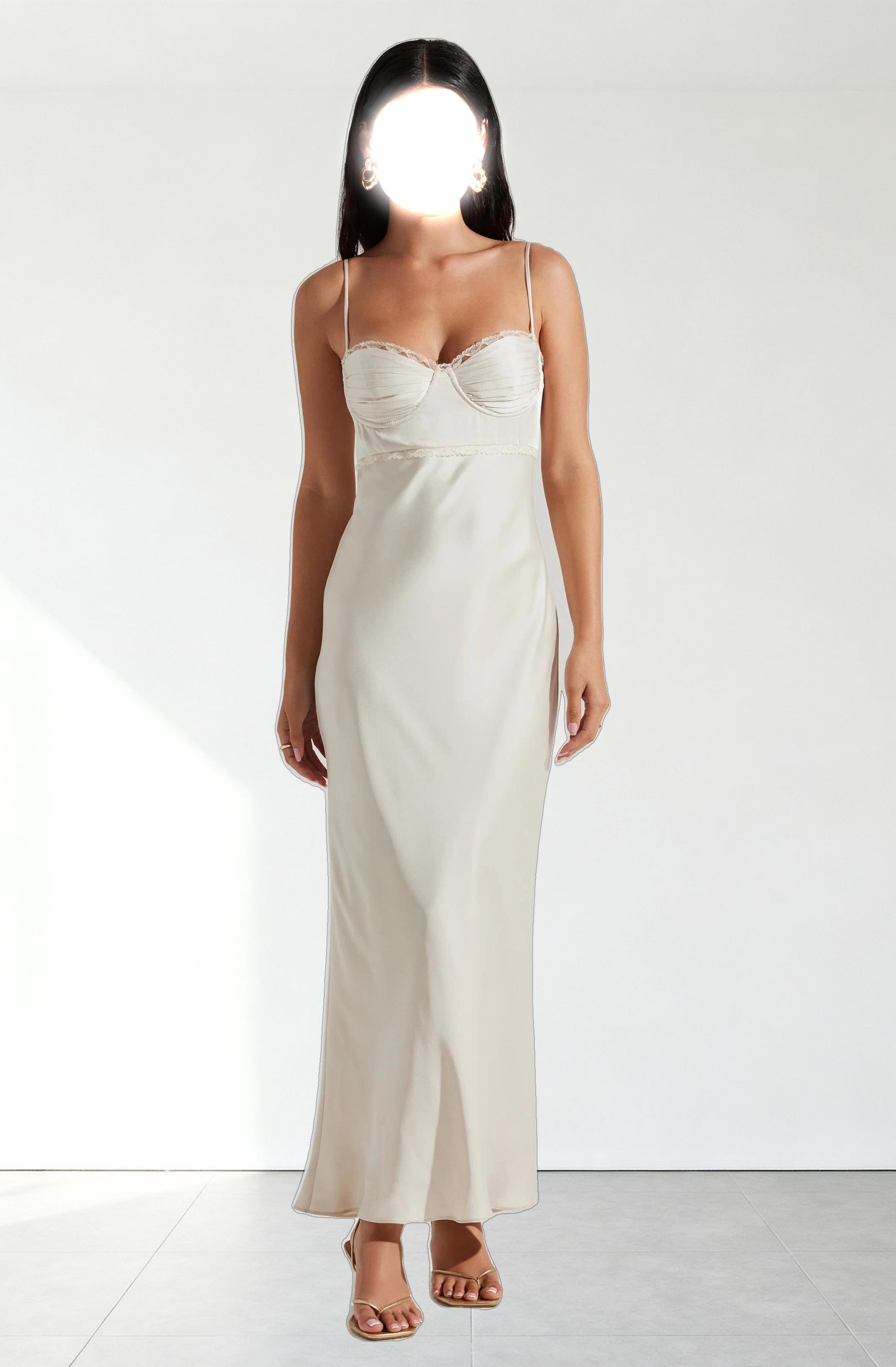 Florianne Satin Maxi Dress