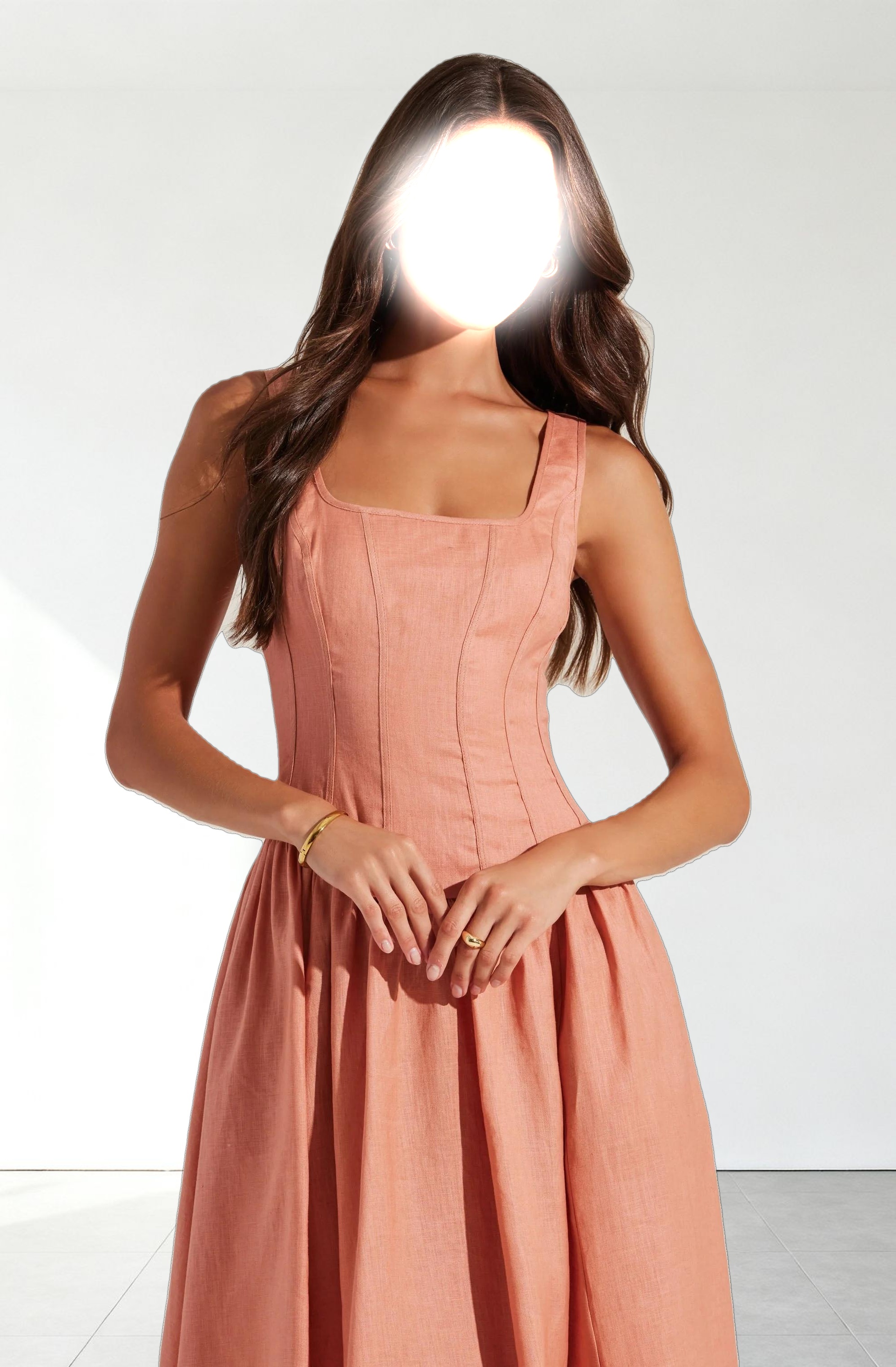 Thierry Linen Midi Dress