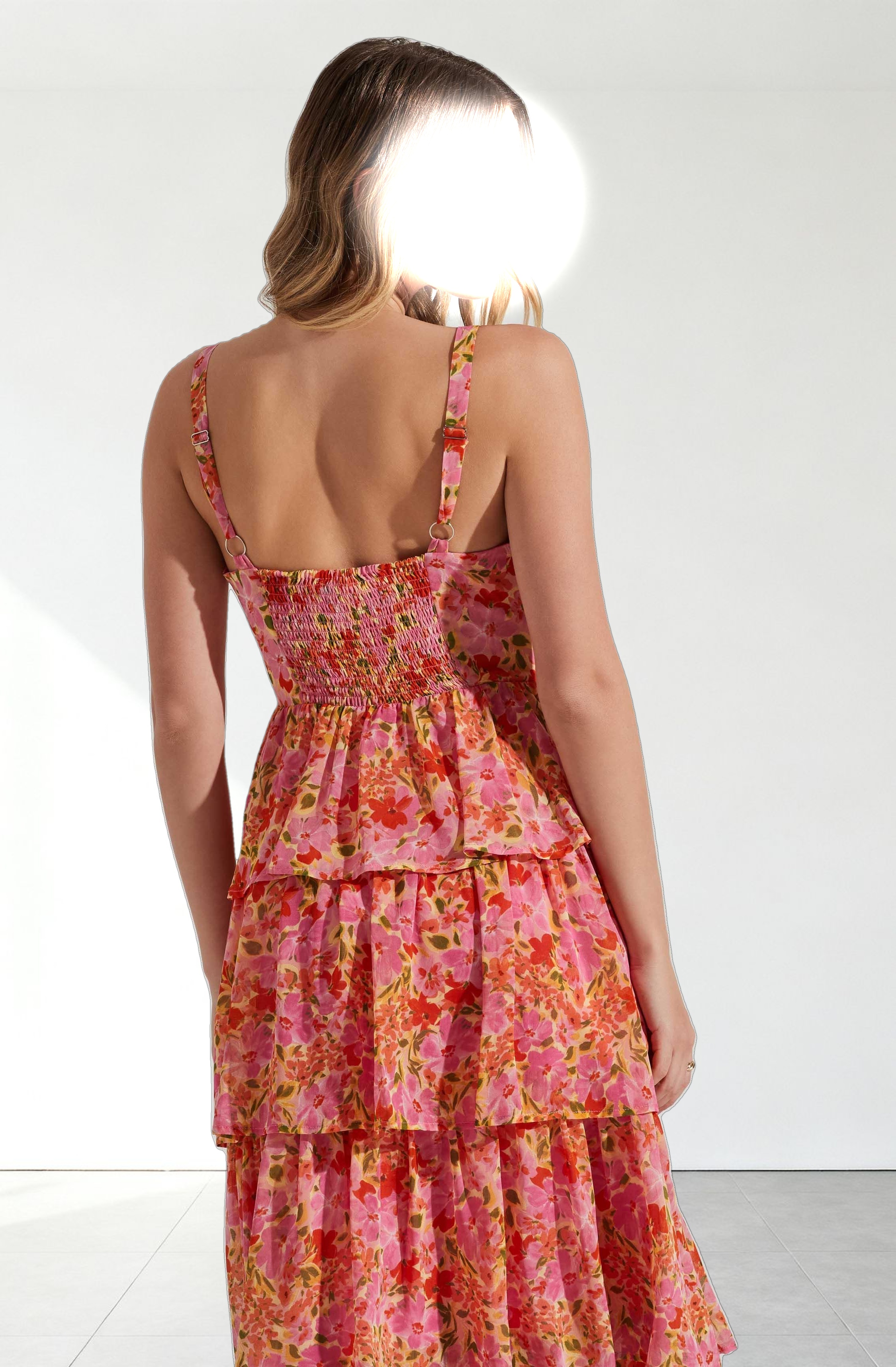 Midsummer Floral Tiered Maxi Dress