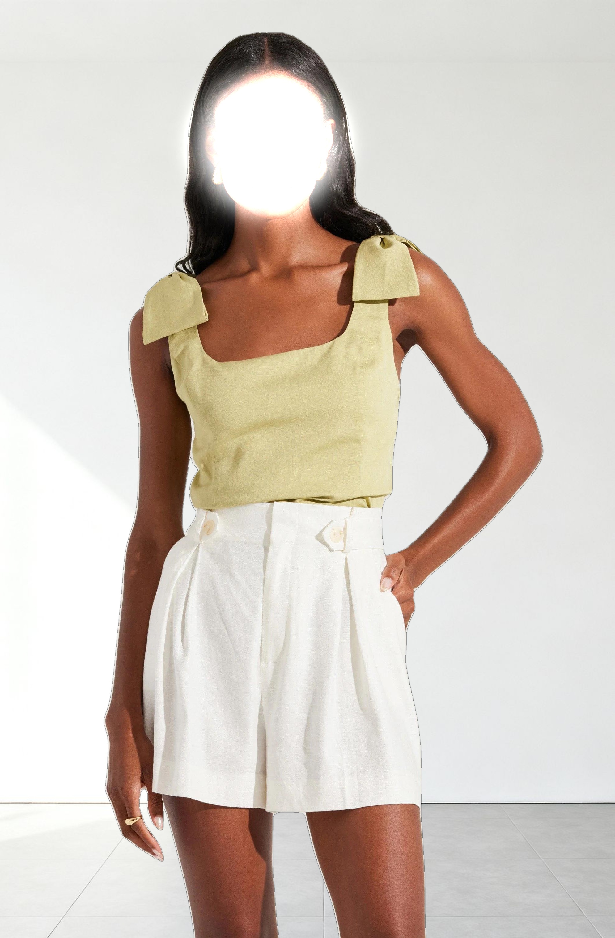 Jessica Bow Detail Sleeveless Top