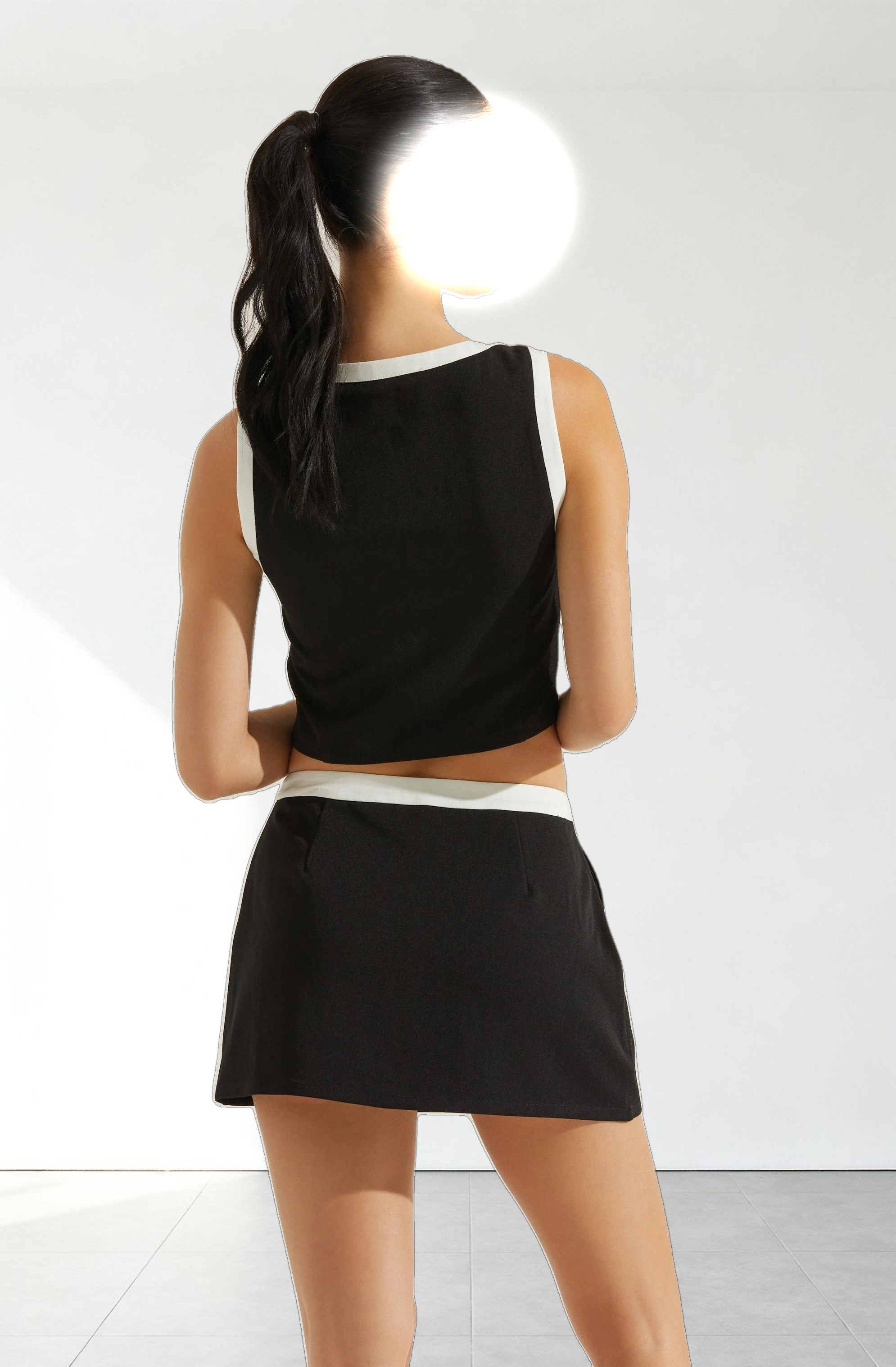 Rory Contrast Trim Skort