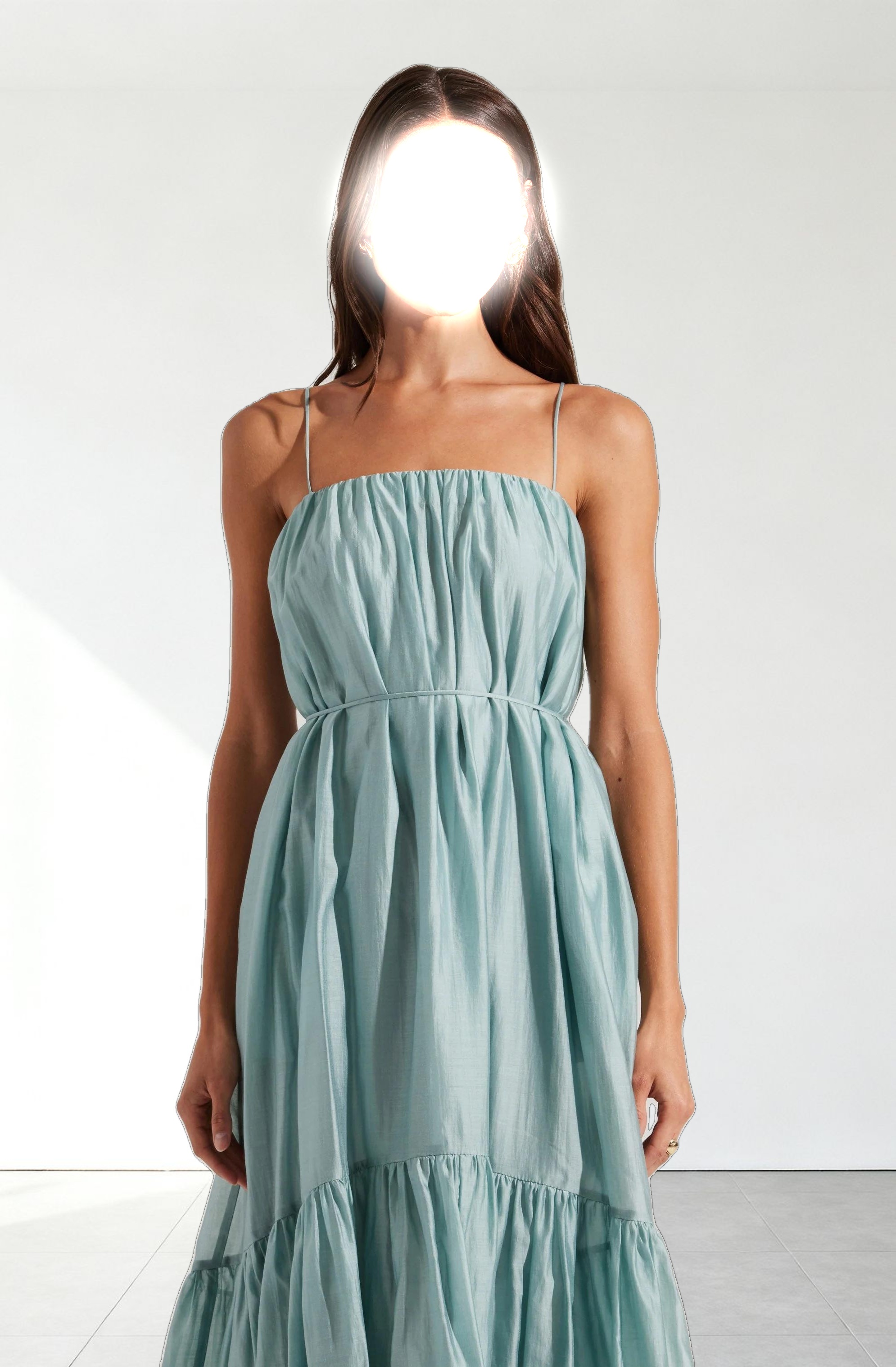 Elisha Tiered High-Low Maxi Dress