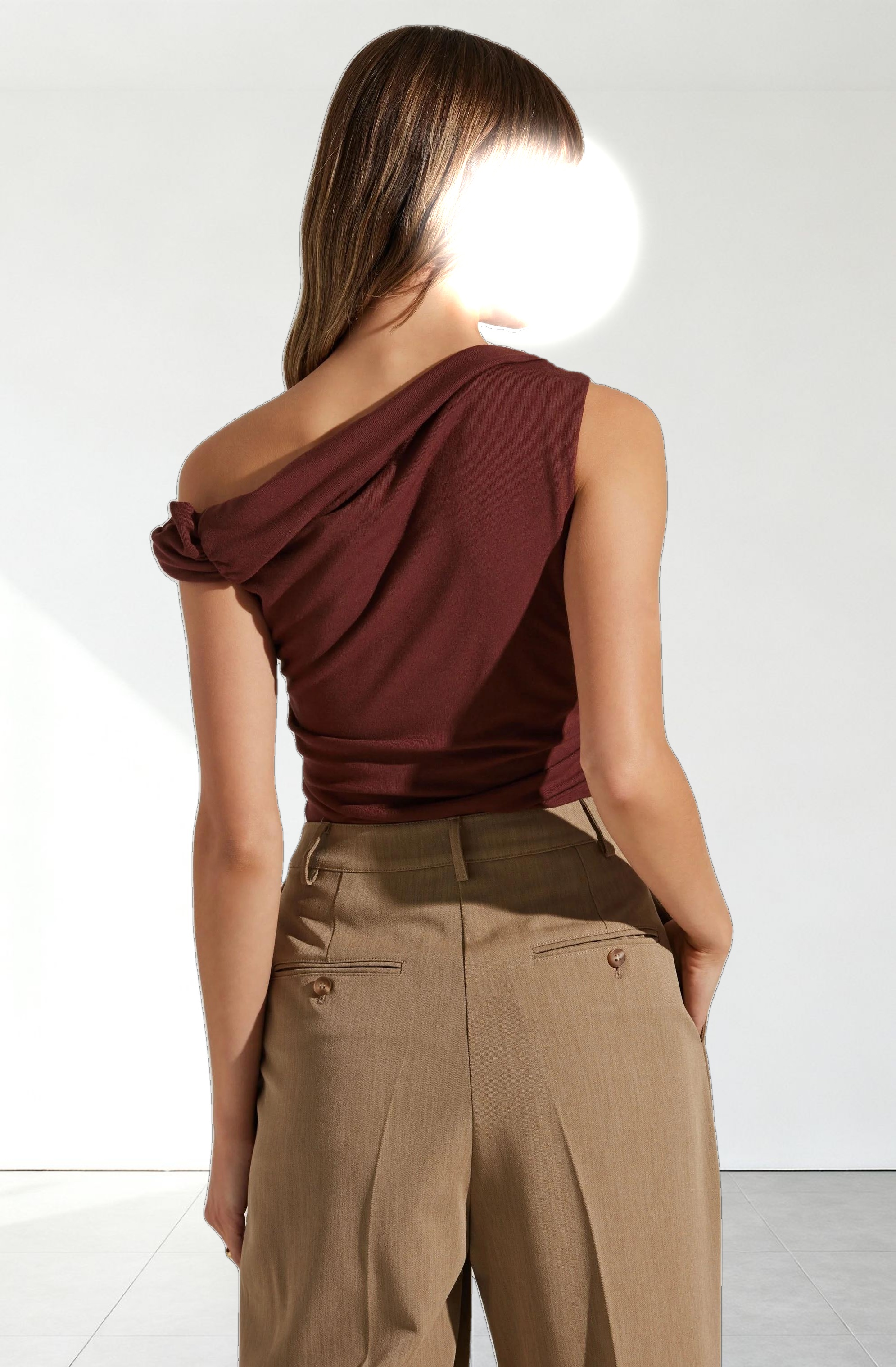 Zivon Asymmetrical Sleeveless Top