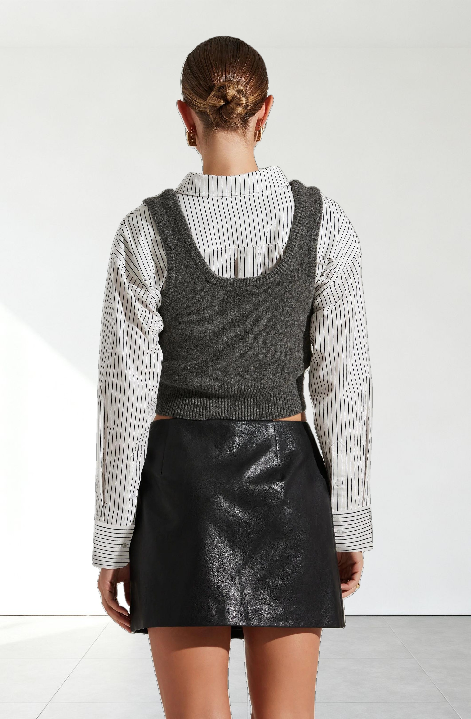 Guinevere Layered Sweater Vest Top