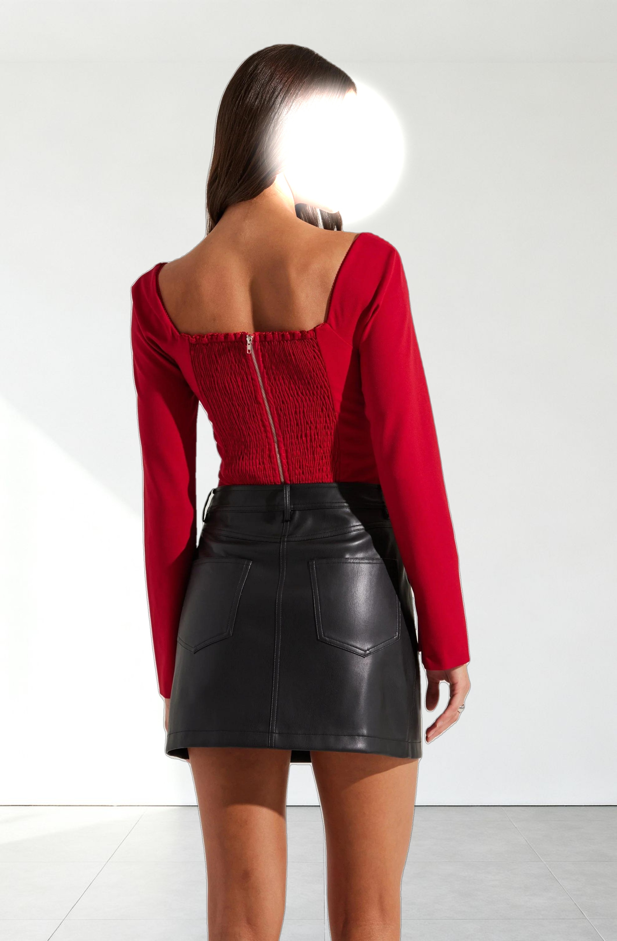 Whitley Peekaboo Contrast Top