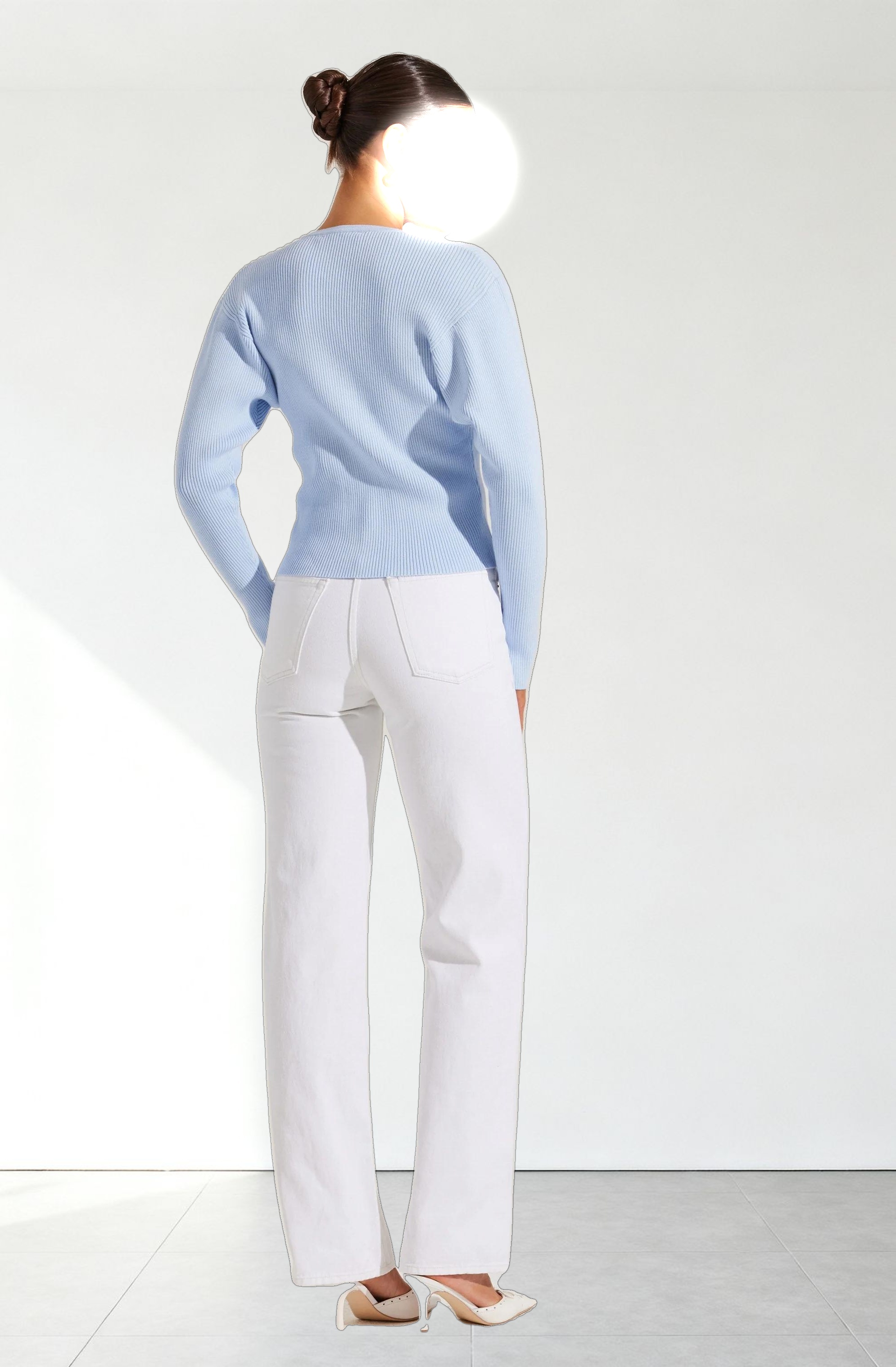 Delynn Ribbed Cardigan Sweater