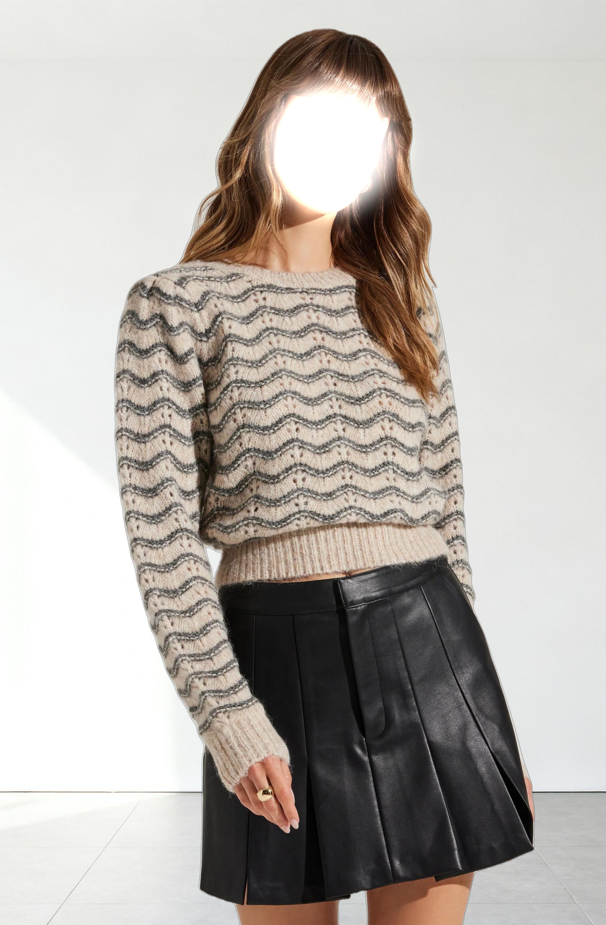 Jaylani Wavy Striped Sweater