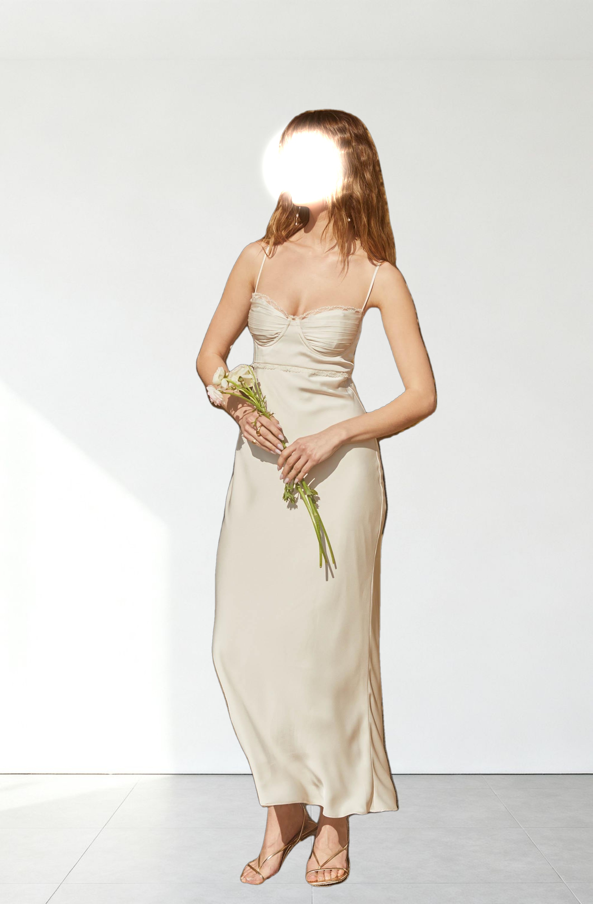 Florianne Satin Maxi Dress