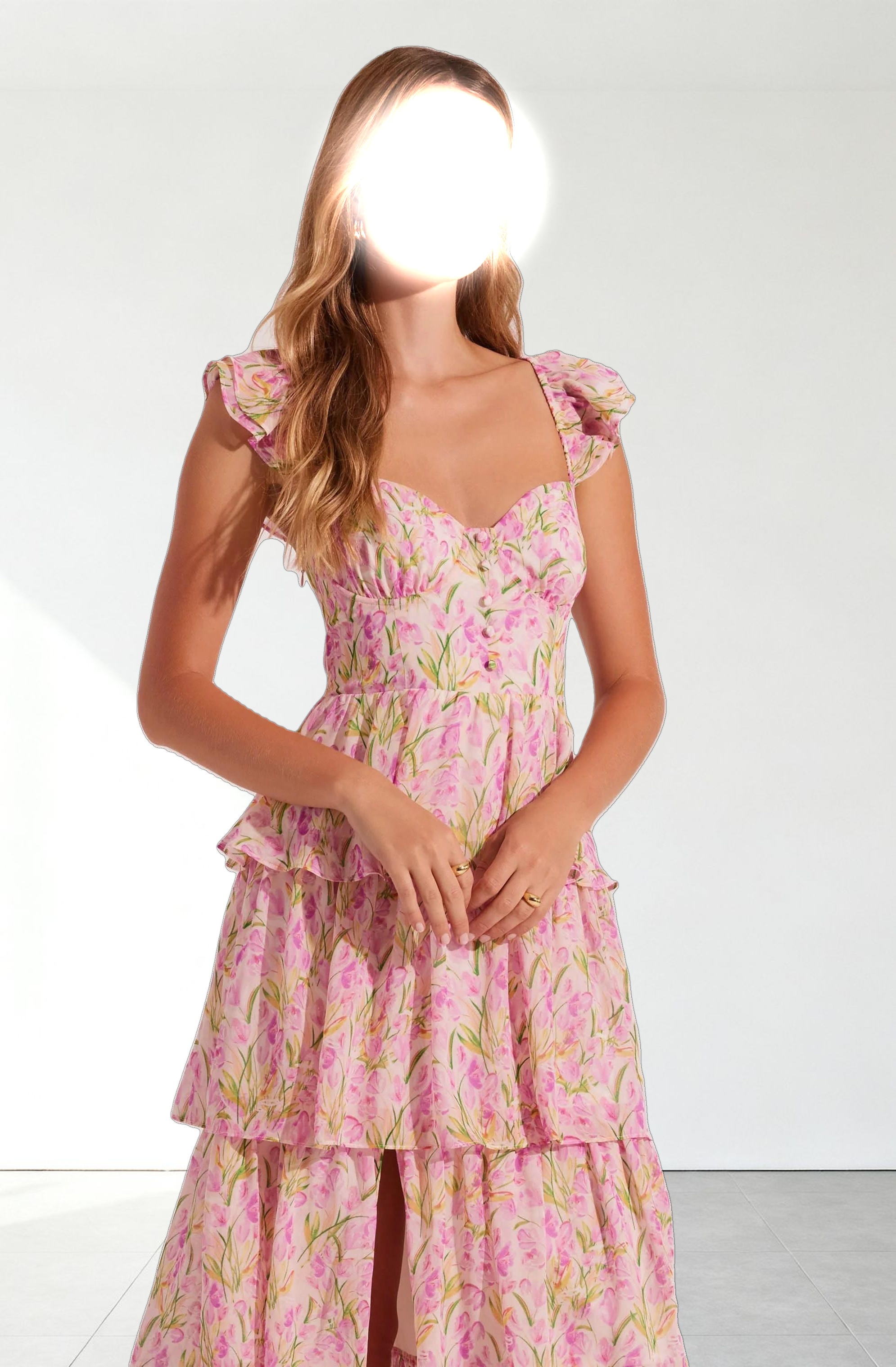 Midsummer Floral Tiered Maxi Dress