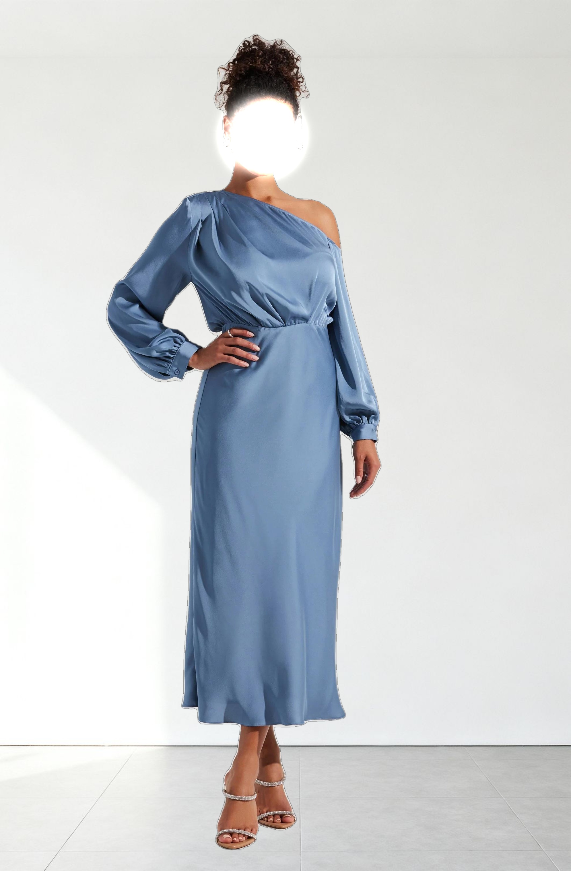 Elwood Satin Off Shoulder Dress