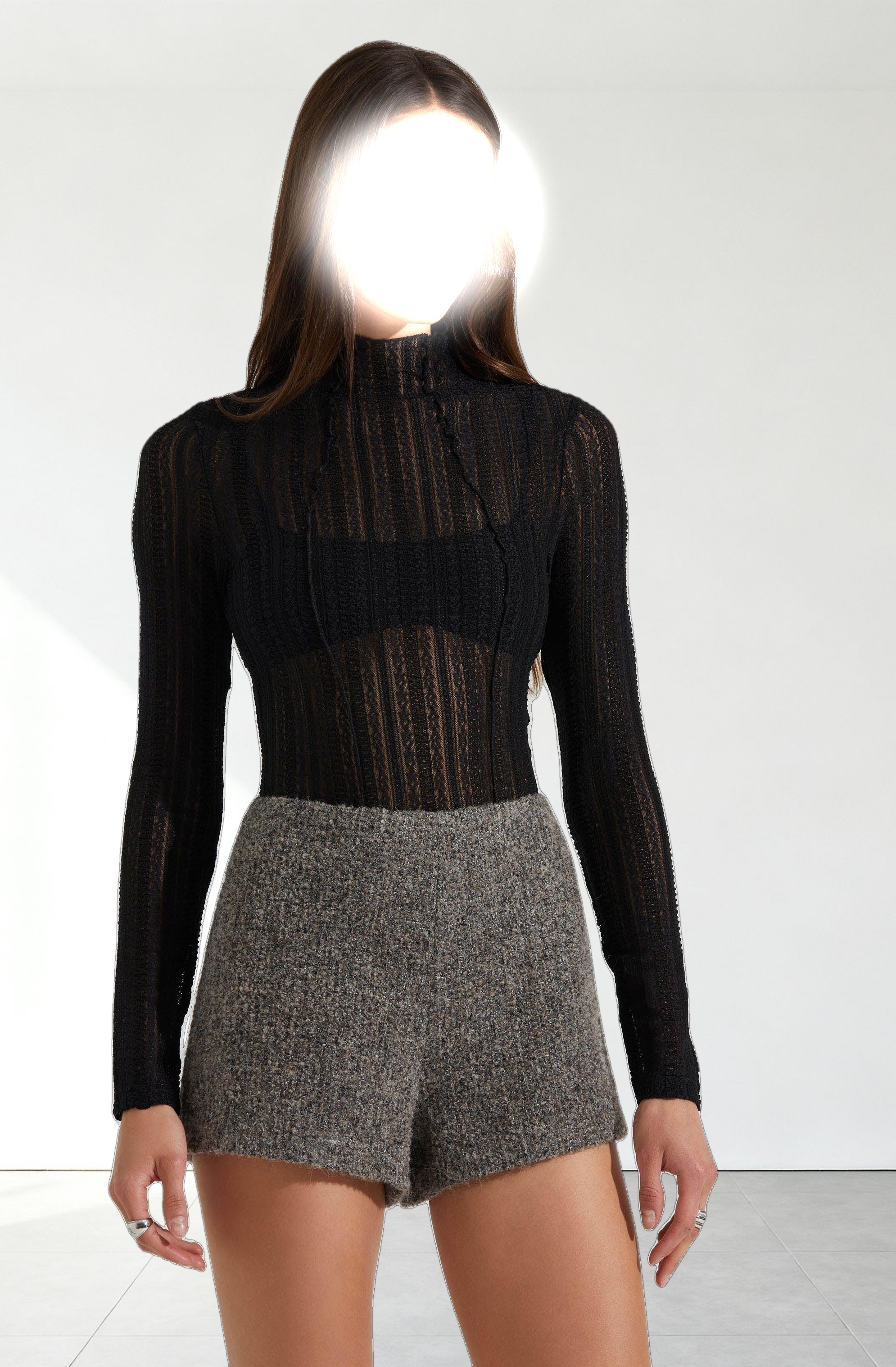 Colleen Lace Mock Neck Top